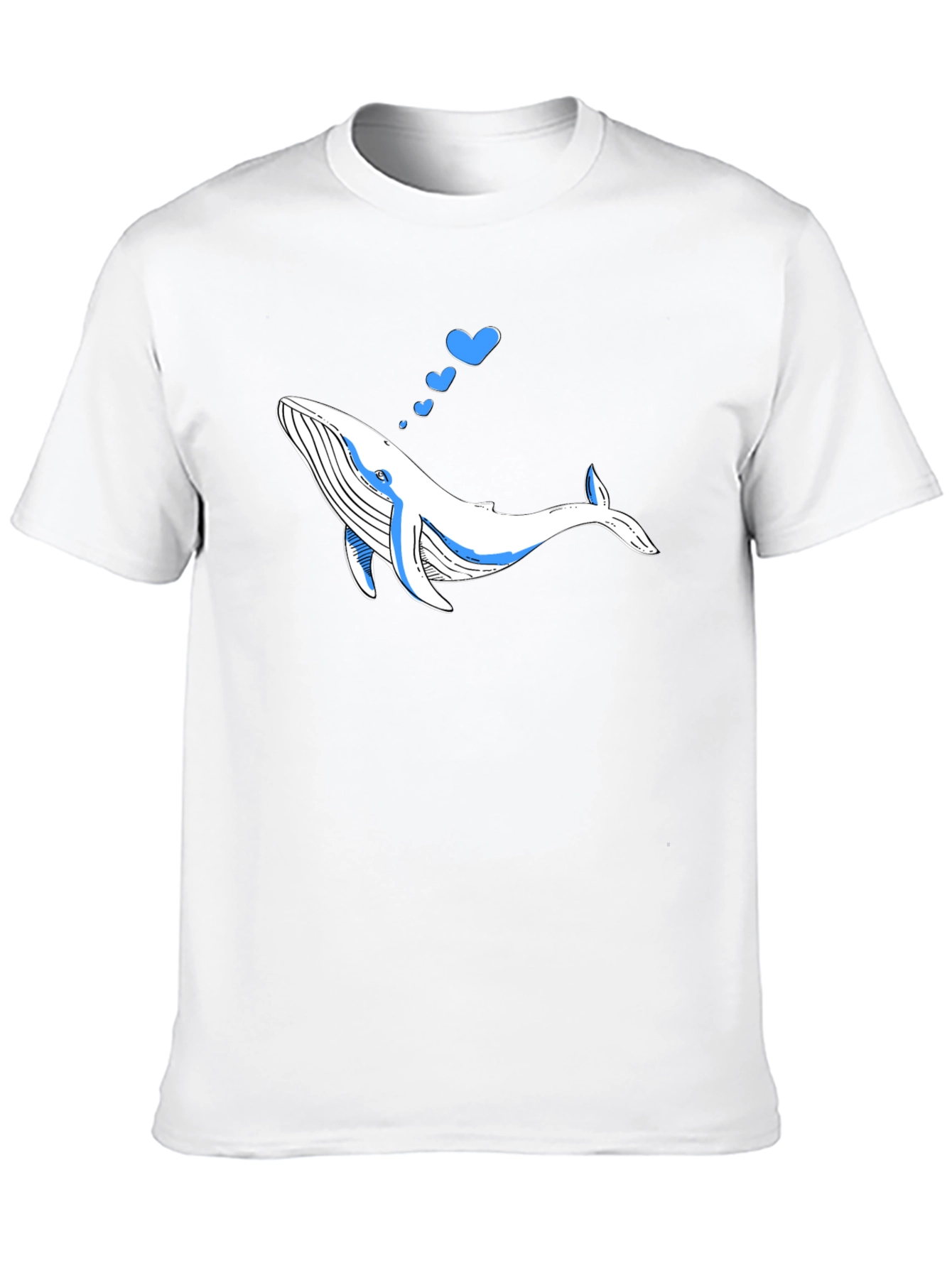 Whale Love Graphic Black T-Shirt