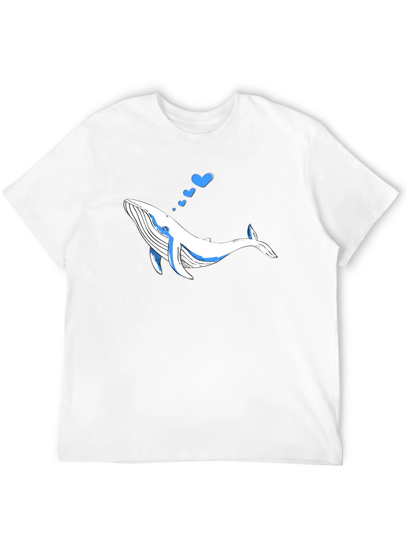 Whale Love Graphic Black T-Shirt