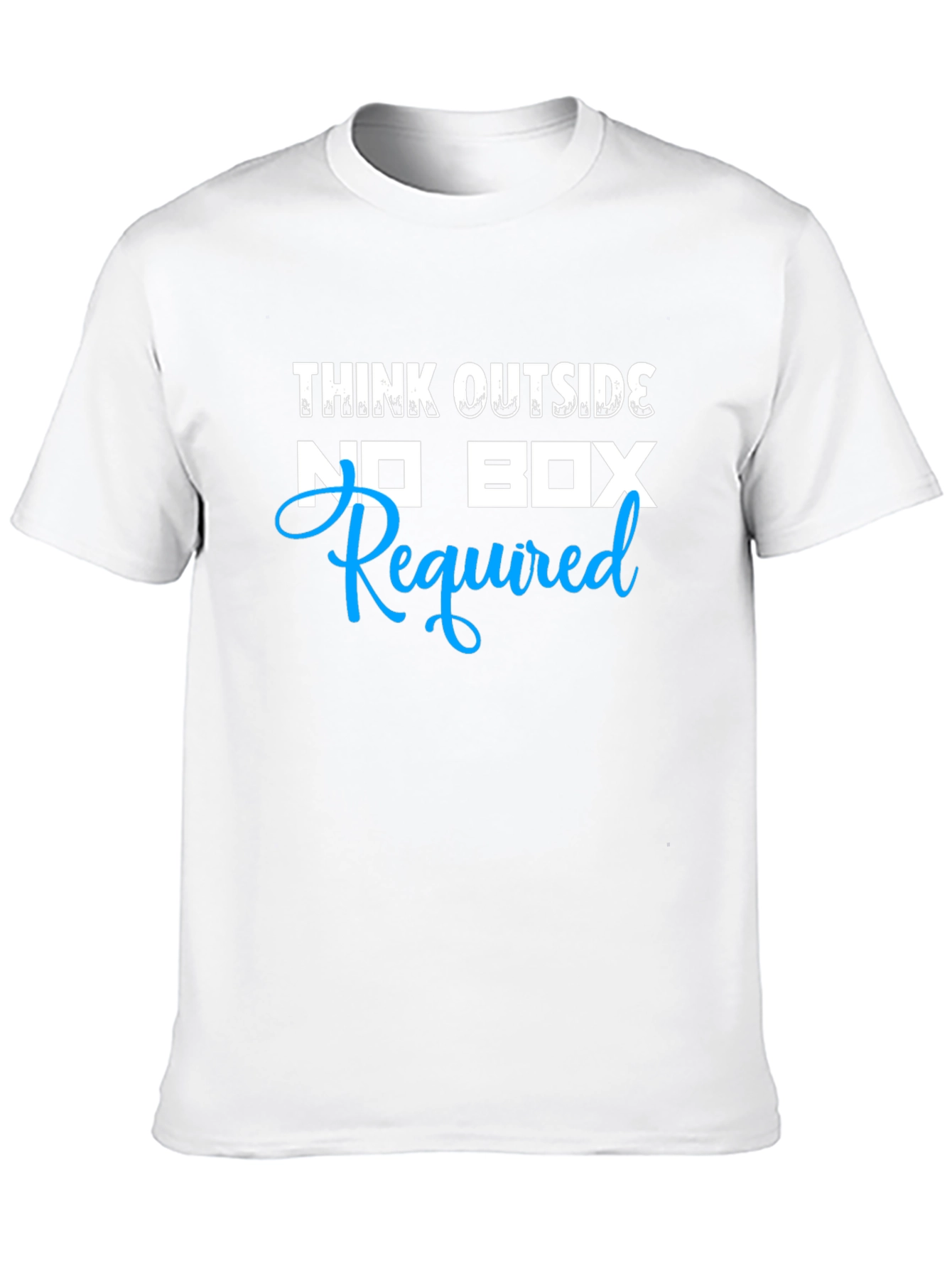 Think Outside No Box Required Mens Black T-Shirt