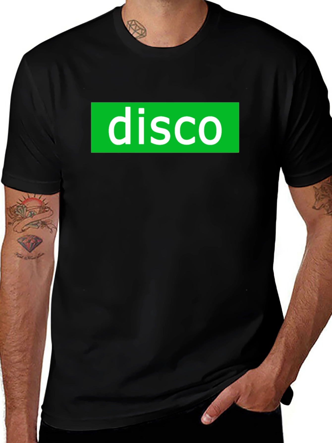 Disco Graphic Tee - Black Short Sleeve