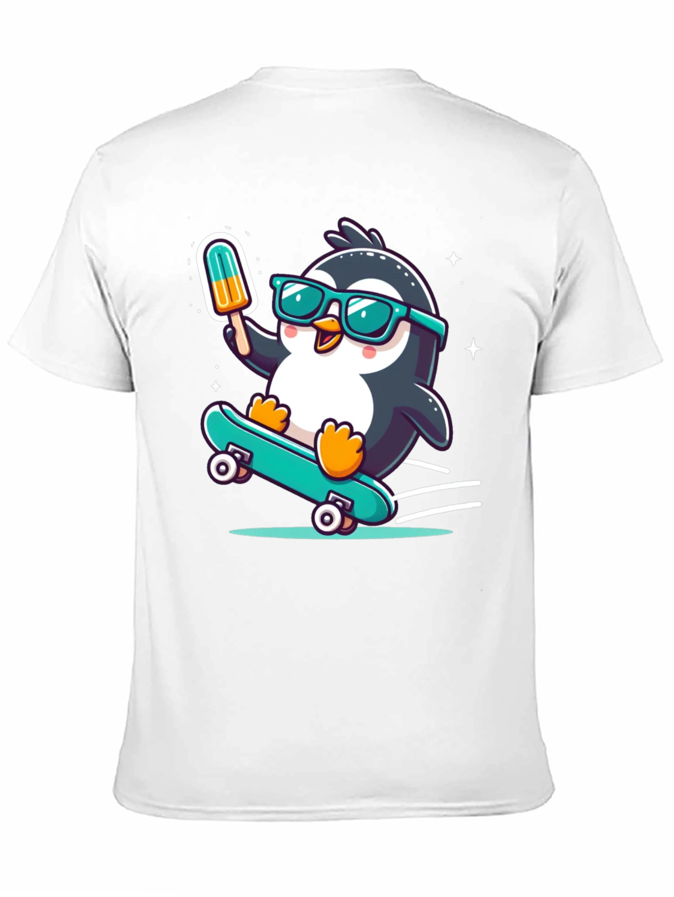 Skateboarding Penguin T-Shirt
