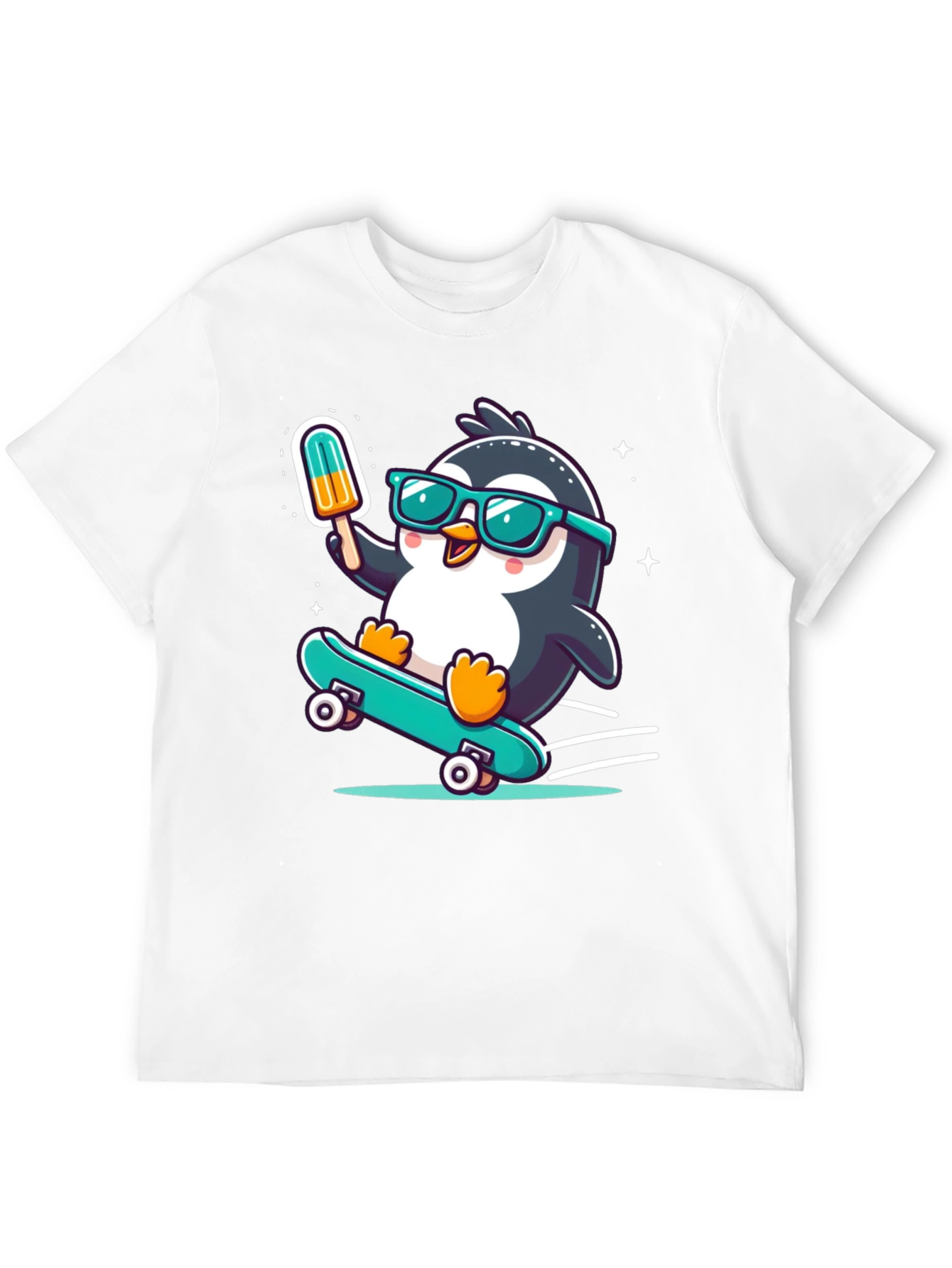 Skateboarding Penguin T-Shirt