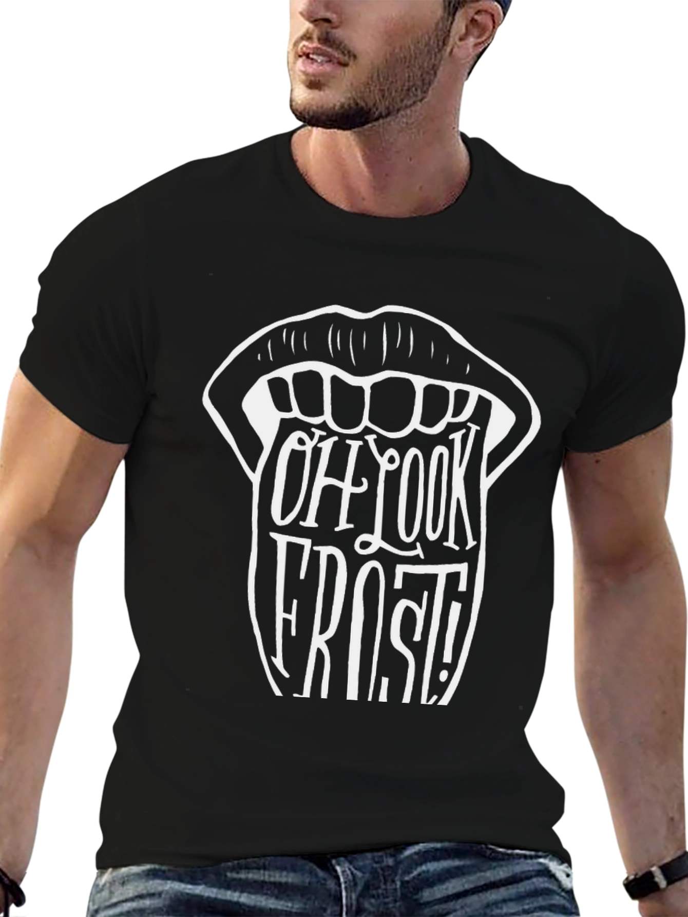 Oh Look Frost! Graphic Tee - Black