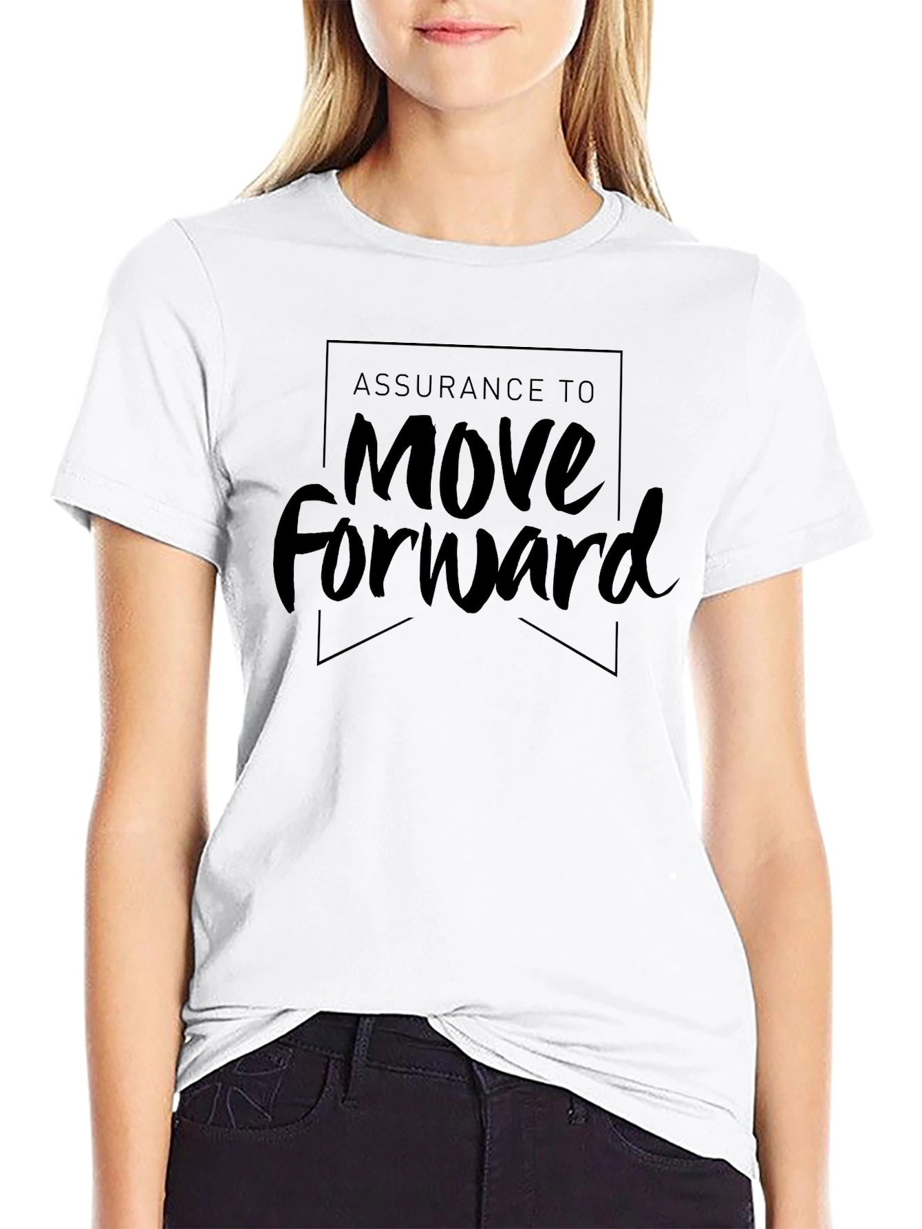 Assurance to Move Forward Black T-Shirt