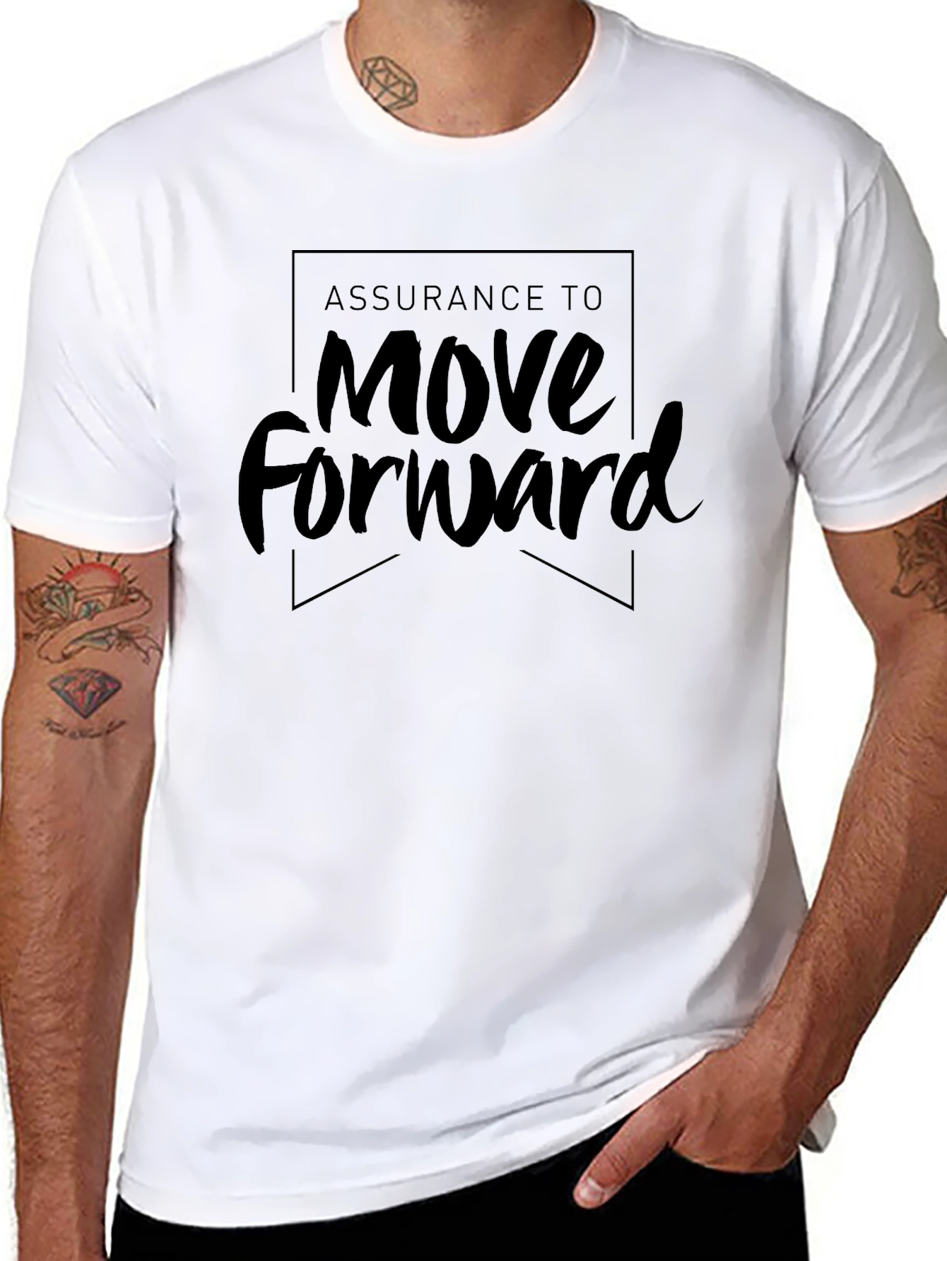 Assurance to Move Forward Black T-Shirt