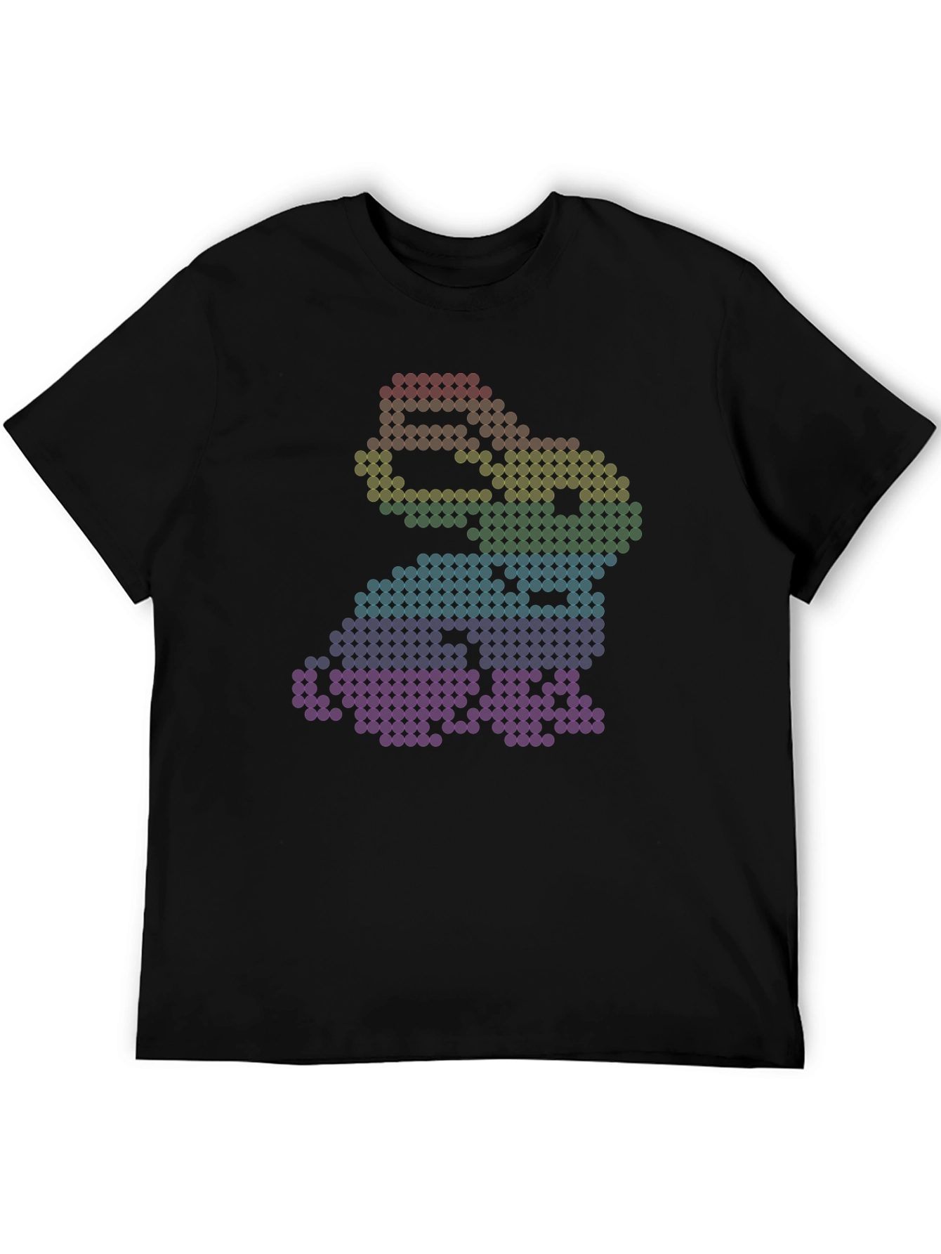Rainbow Pixel Art Frog T-Shirt