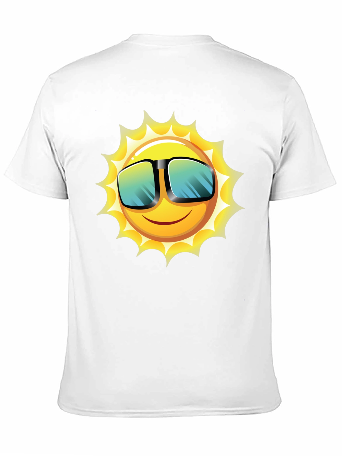 Funky Sun Graphic Tee - Black Cotton