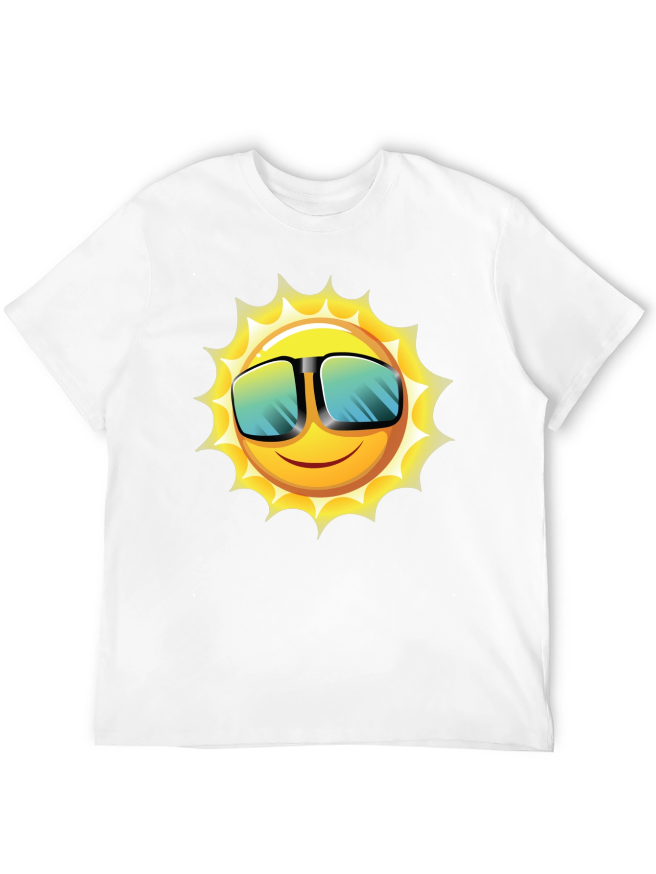 Funky Sun Graphic Tee - Black Cotton