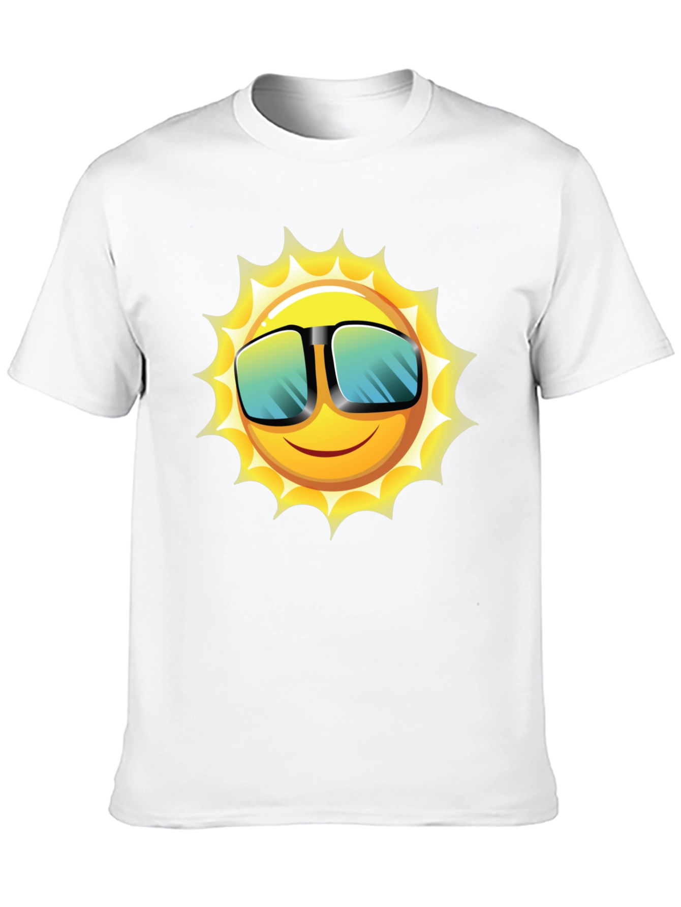 Funky Sun Graphic Tee - Black Cotton