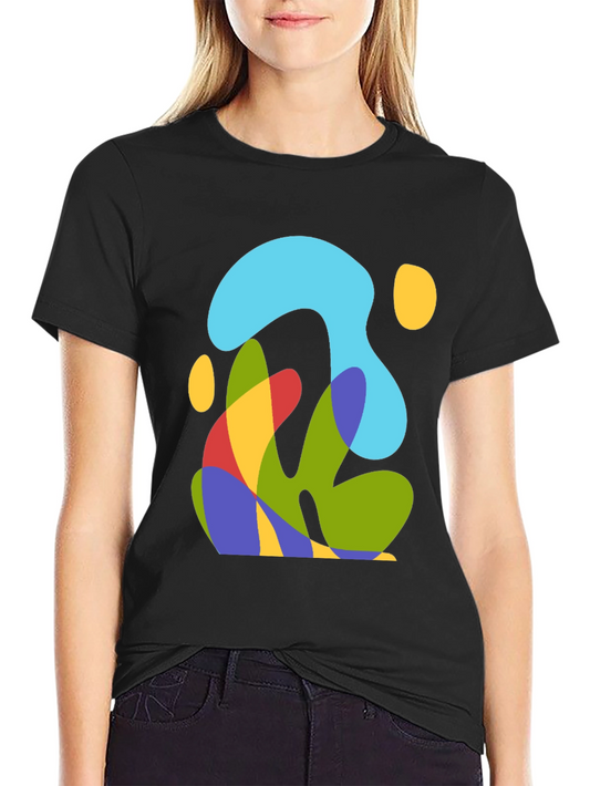 Abstract Graphic Mens Black T-Shirt