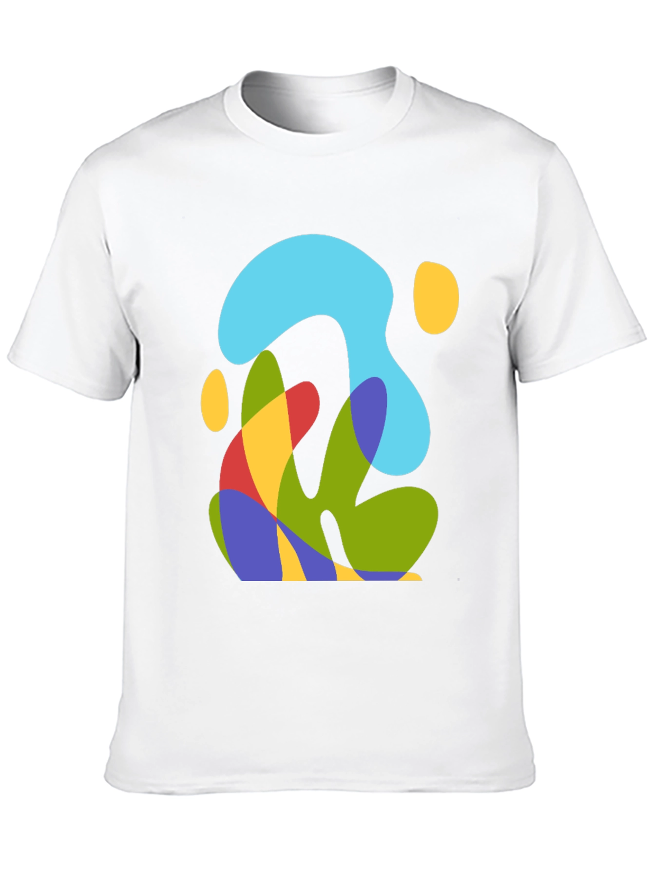 Abstract Graphic Mens Black T-Shirt