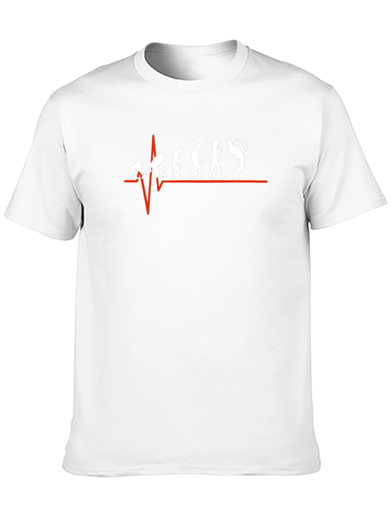 Evolution of Saxophone Player Black T-Shirt