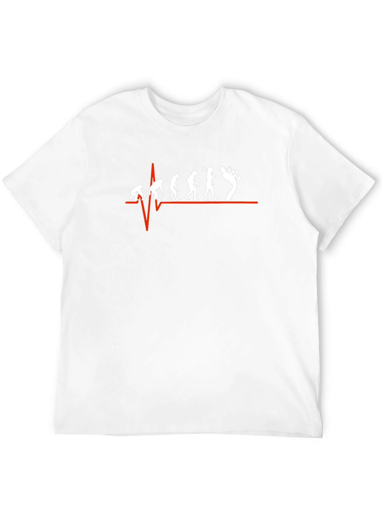 Evolution of Saxophone Player Black T-Shirt