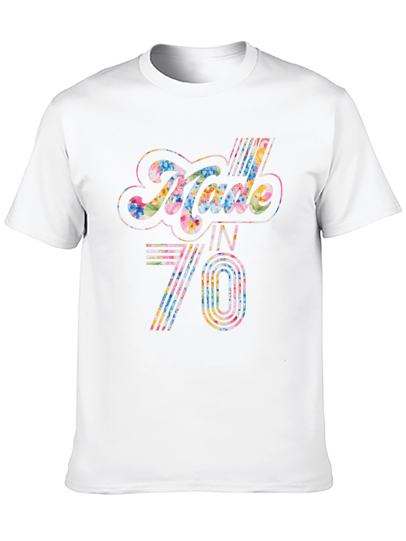 Retro Floral Made in 70 T-Shirt