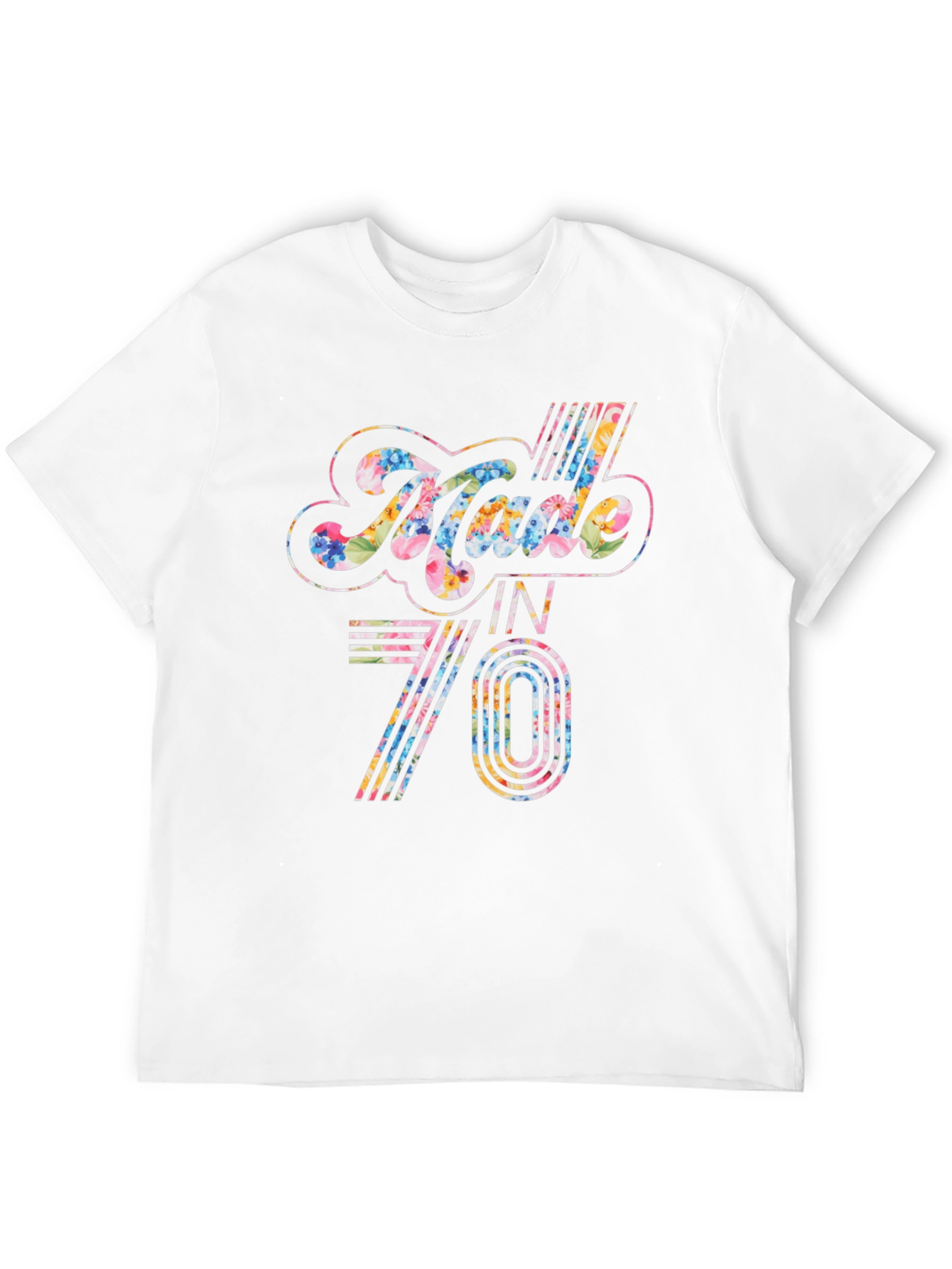 Retro Floral Made in 70 T-Shirt