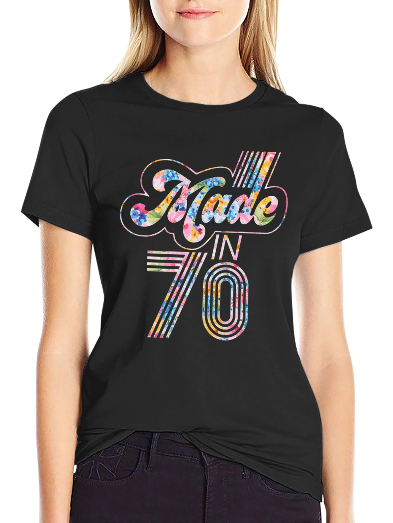 Retro Floral Made in 70 T-Shirt