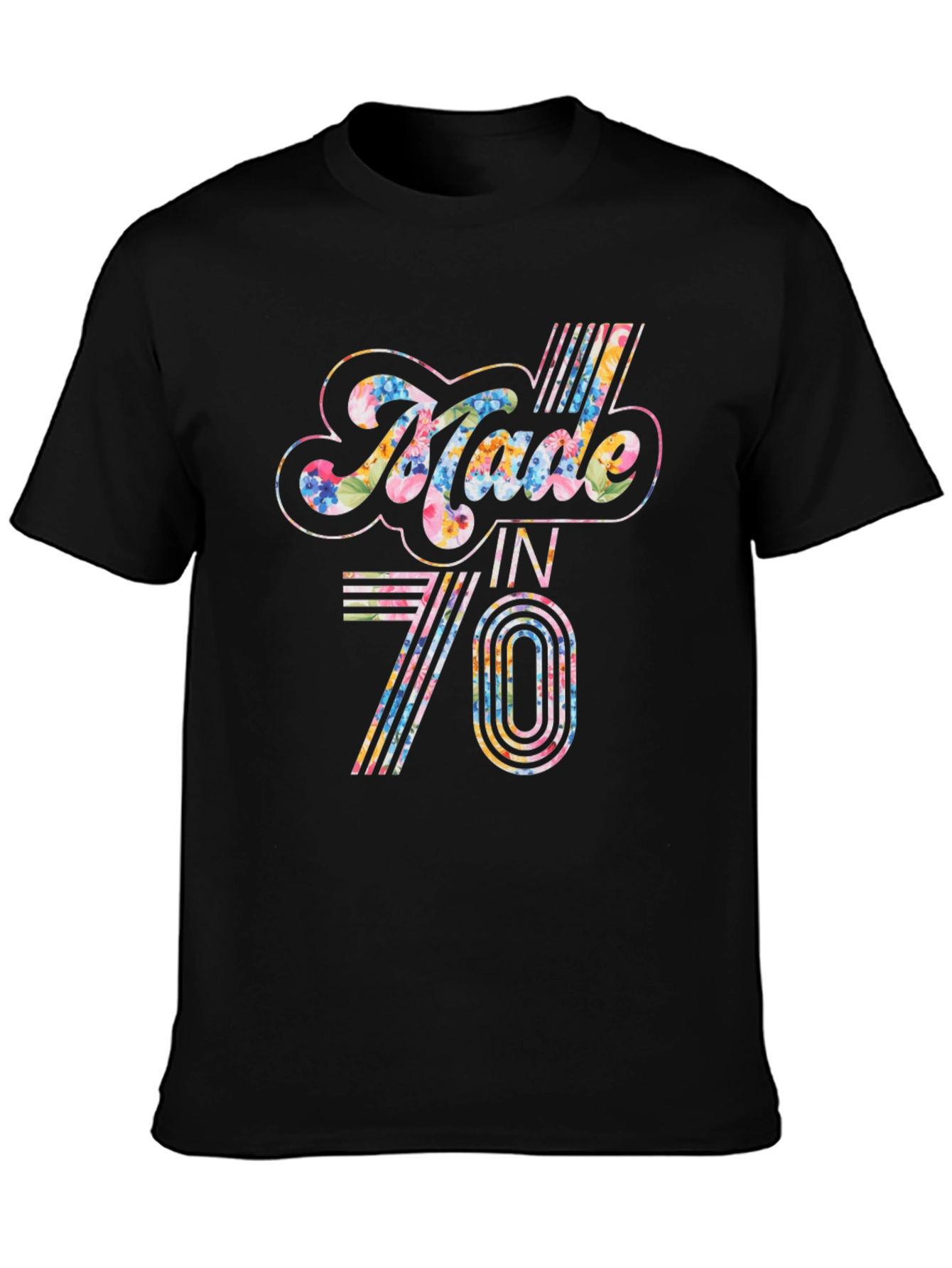 Retro Floral Made in 70 T-Shirt