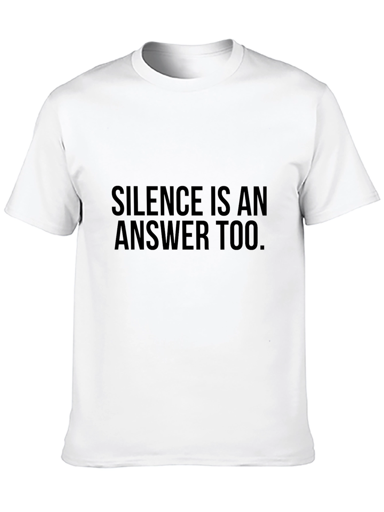 Silence Is An Answer Tee - Mens Graphic T-Shirt