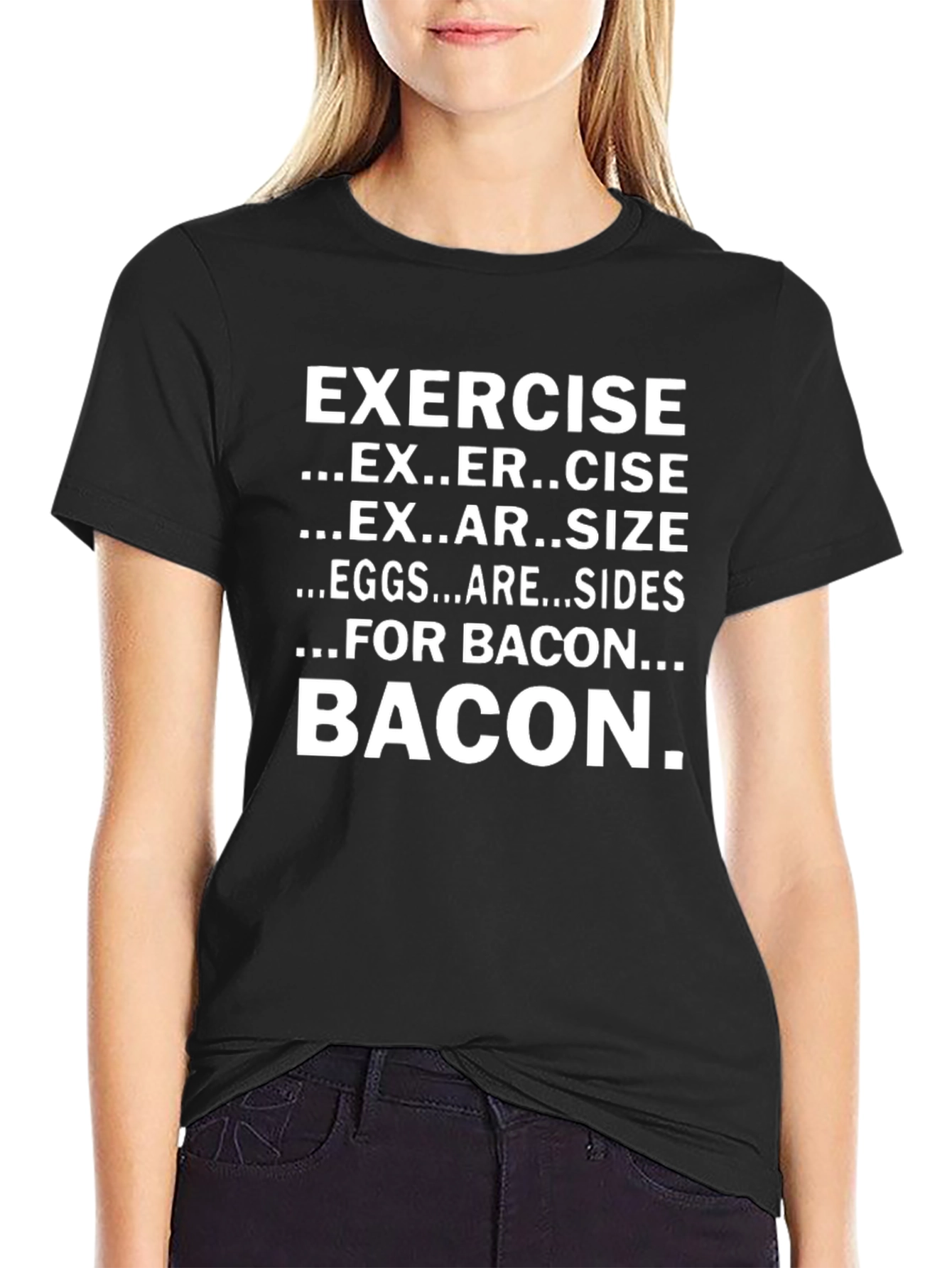 Exercise... For Bacon Graphic Tee
