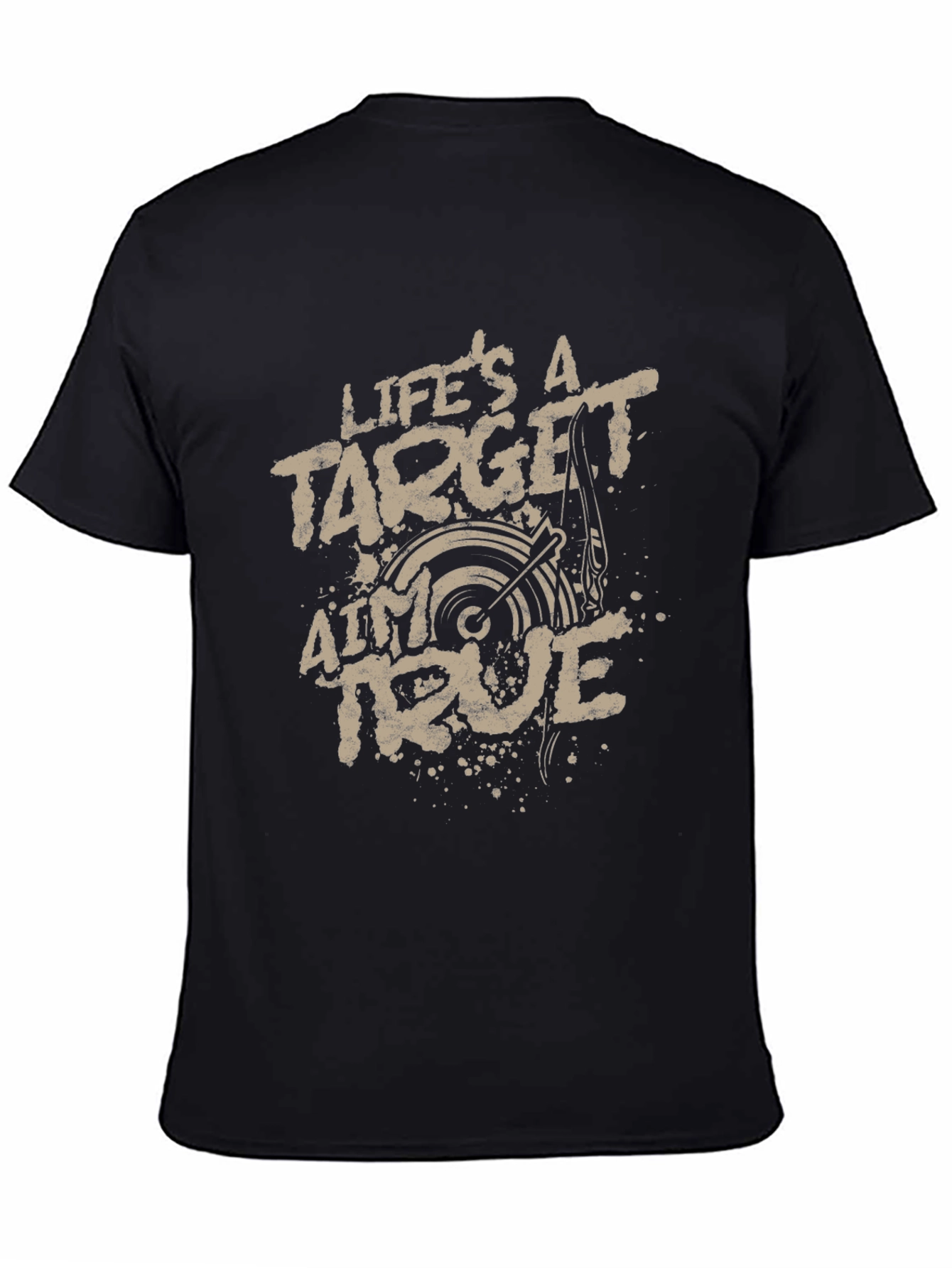 Lifes a Target Aim True Graphic Tee - Mens