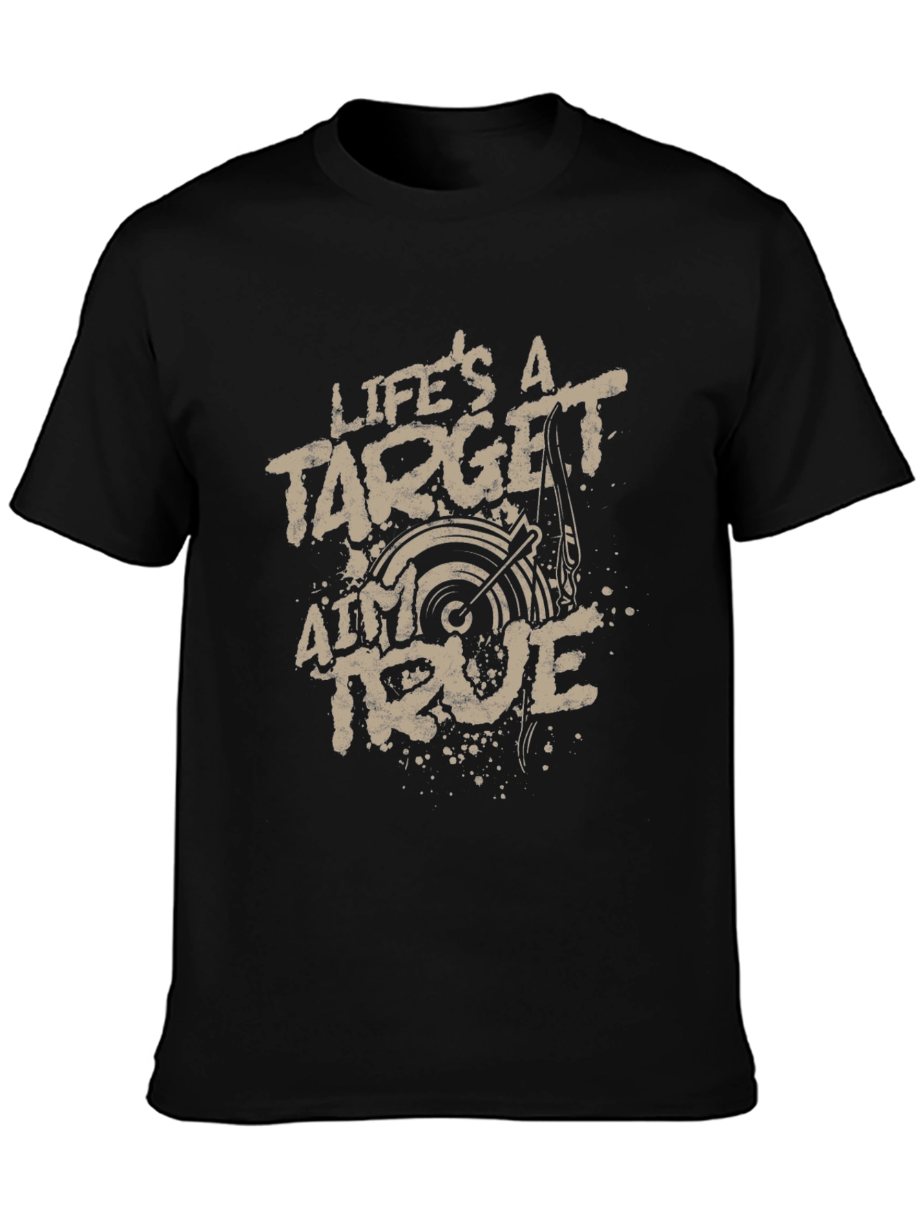 Lifes a Target Aim True Graphic Tee - Mens