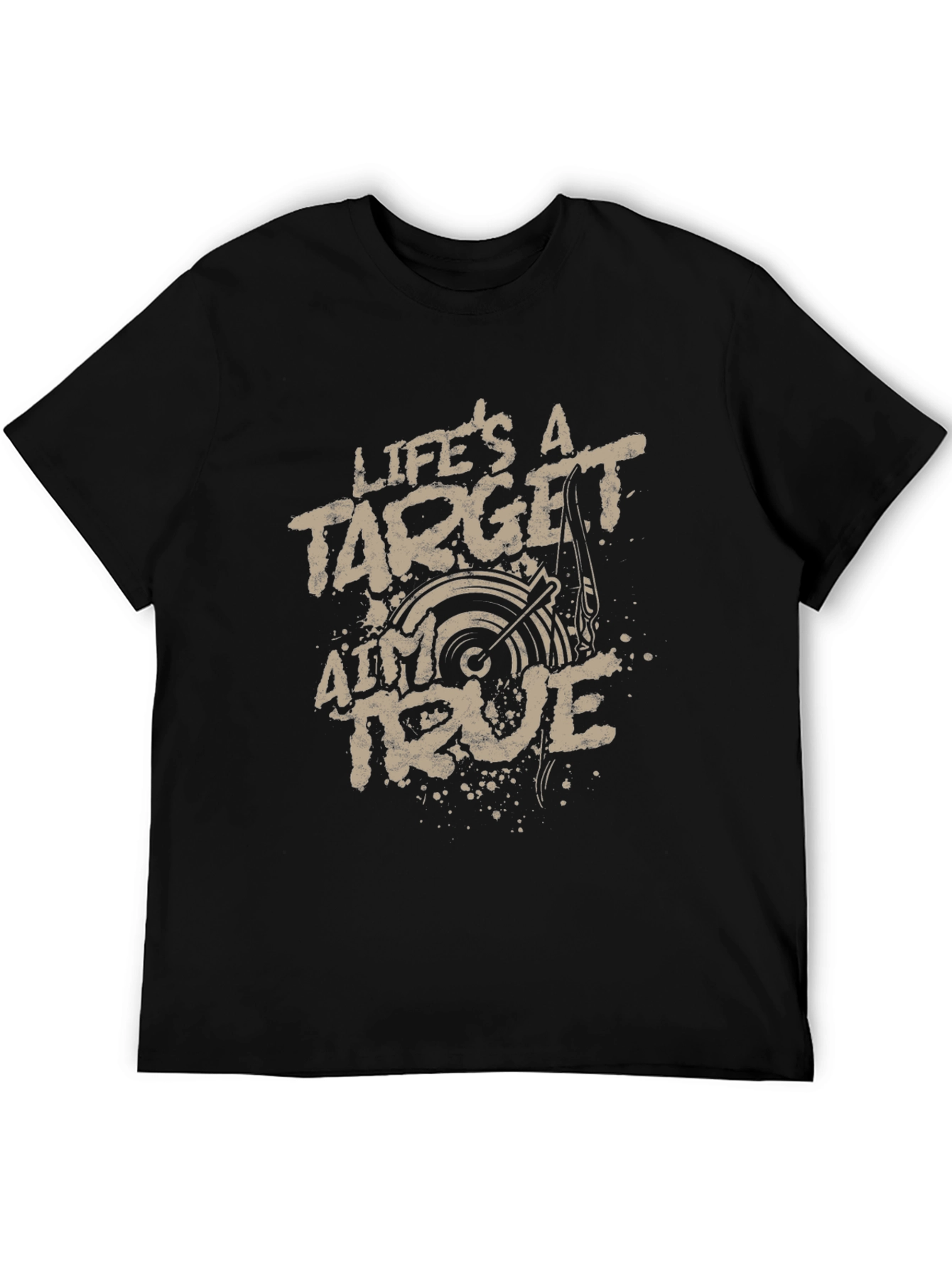Lifes a Target Aim True Graphic Tee - Mens
