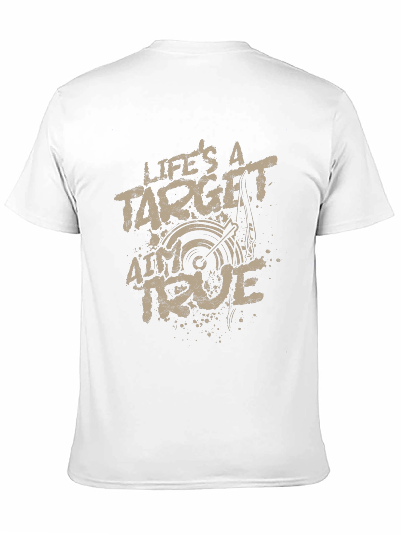 Lifes a Target Aim True Graphic Tee - Mens