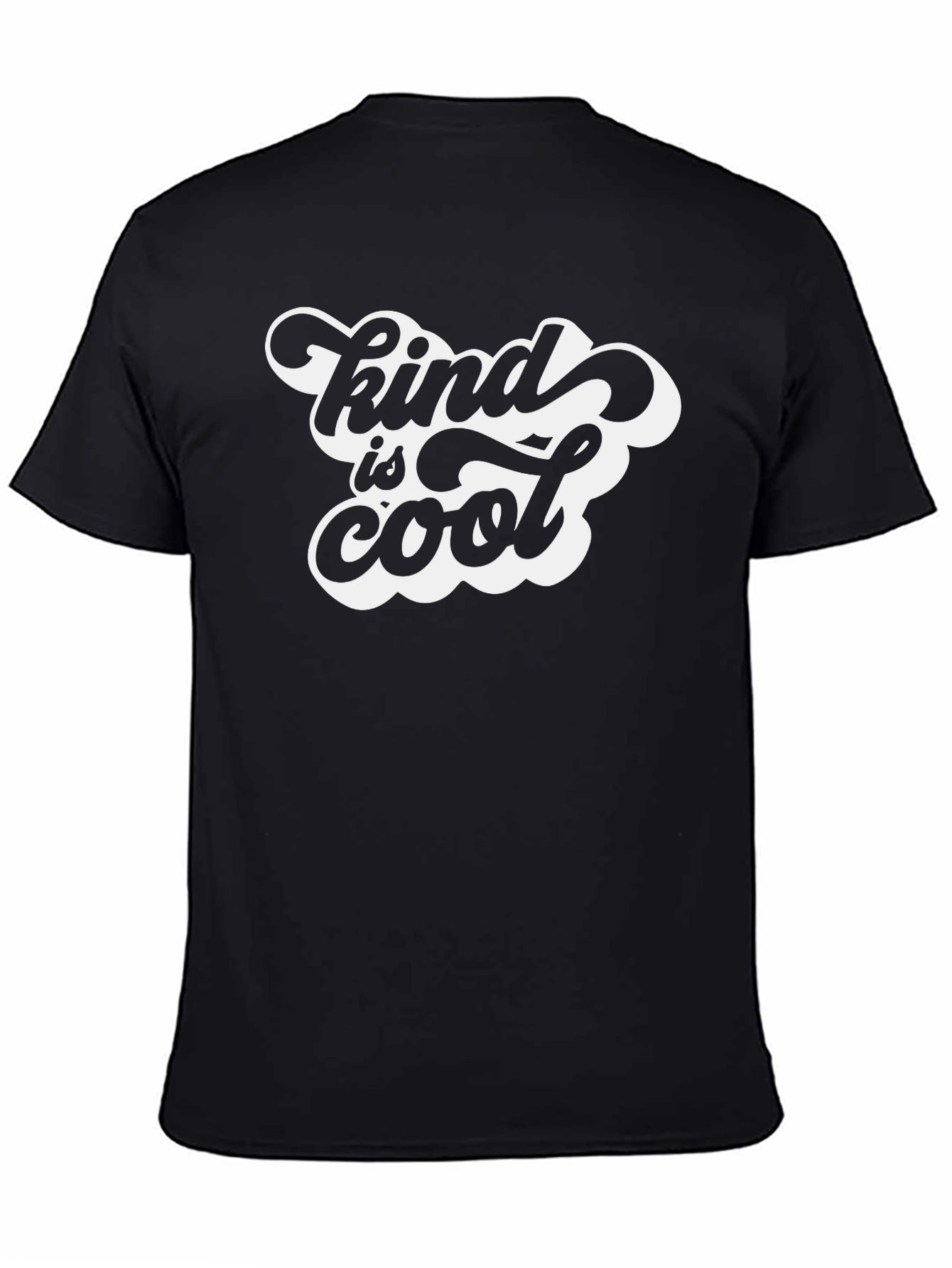 Kind is Cool Graphic Tee - Black Cotton T-Shirt
