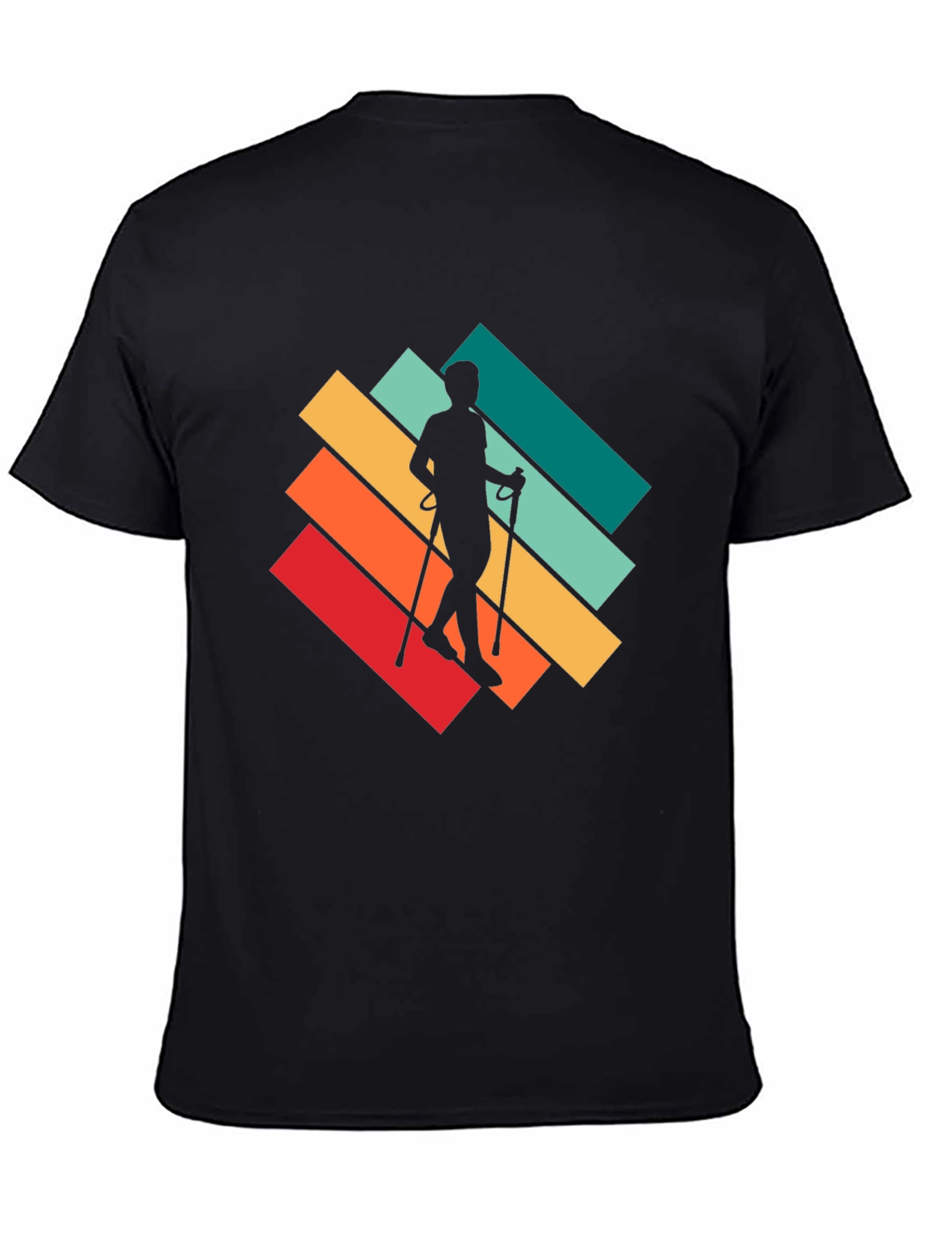 Retro Hiker T-Shirt - Walking Silhouette Design