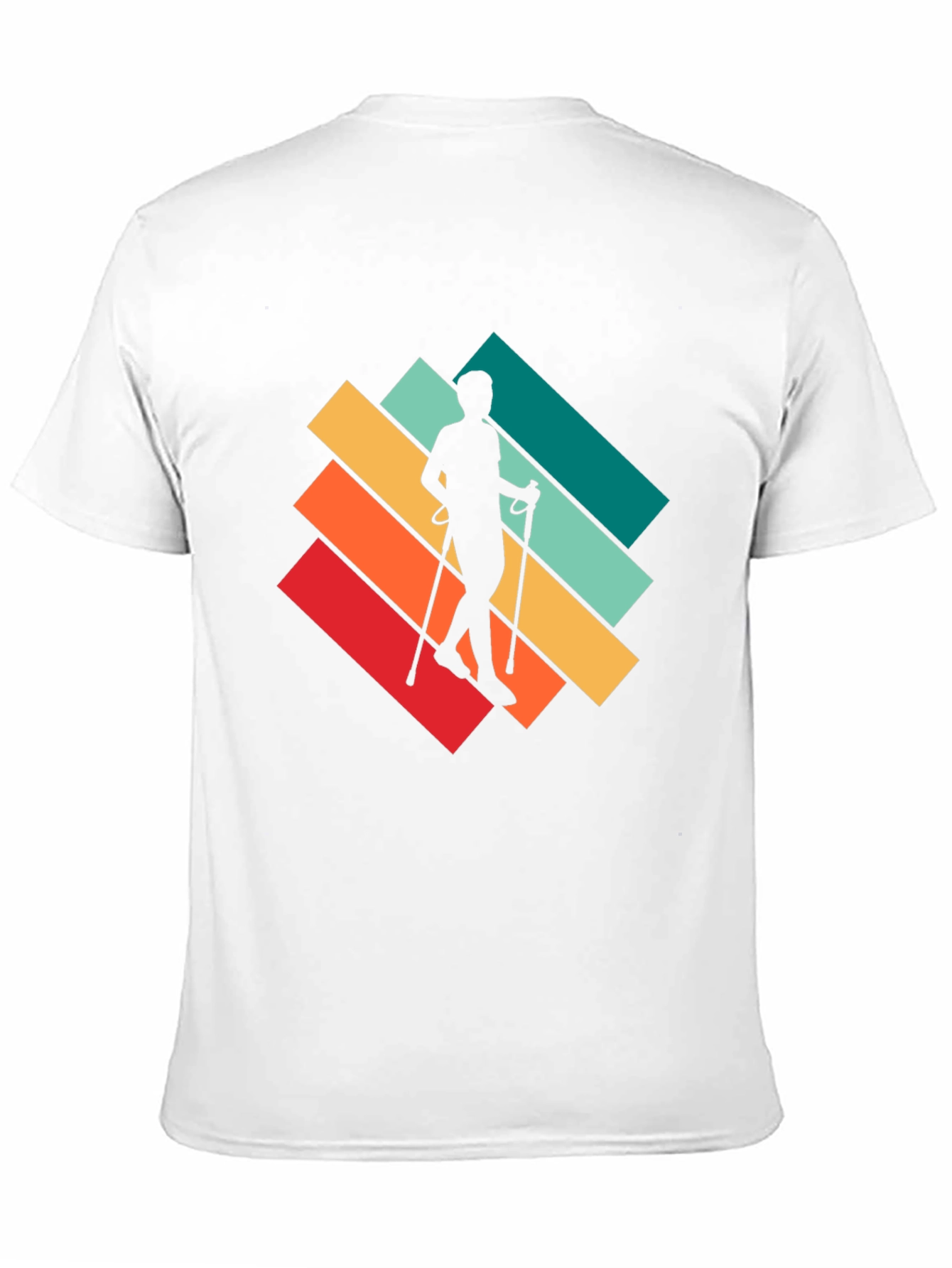 Retro Hiker T-Shirt - Walking Silhouette Design