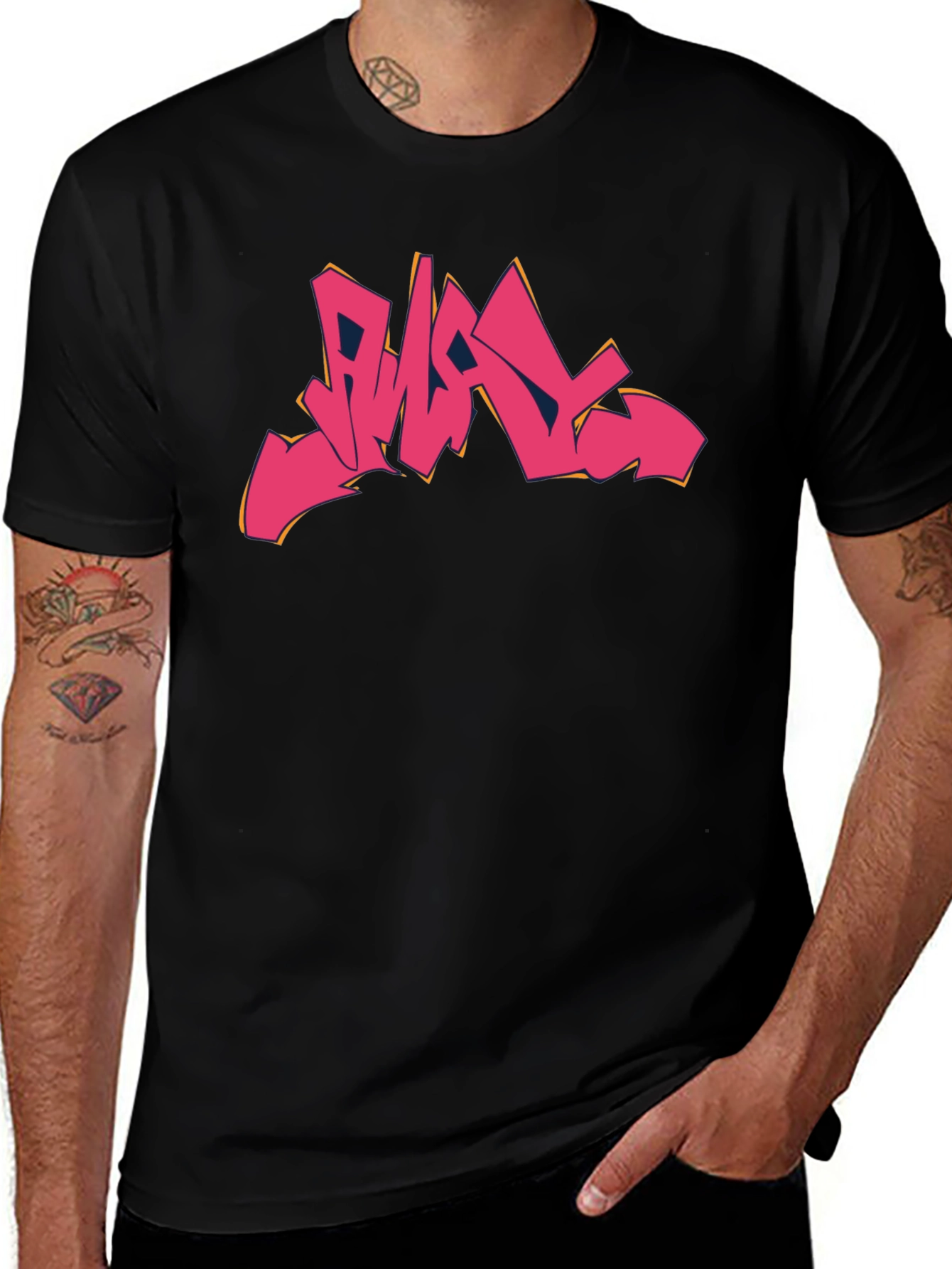 Graffiti Art Black T-Shirt