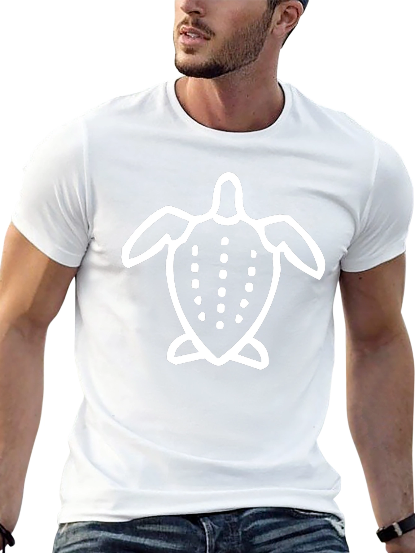 Sea Turtle Graphic T-Shirt - Black