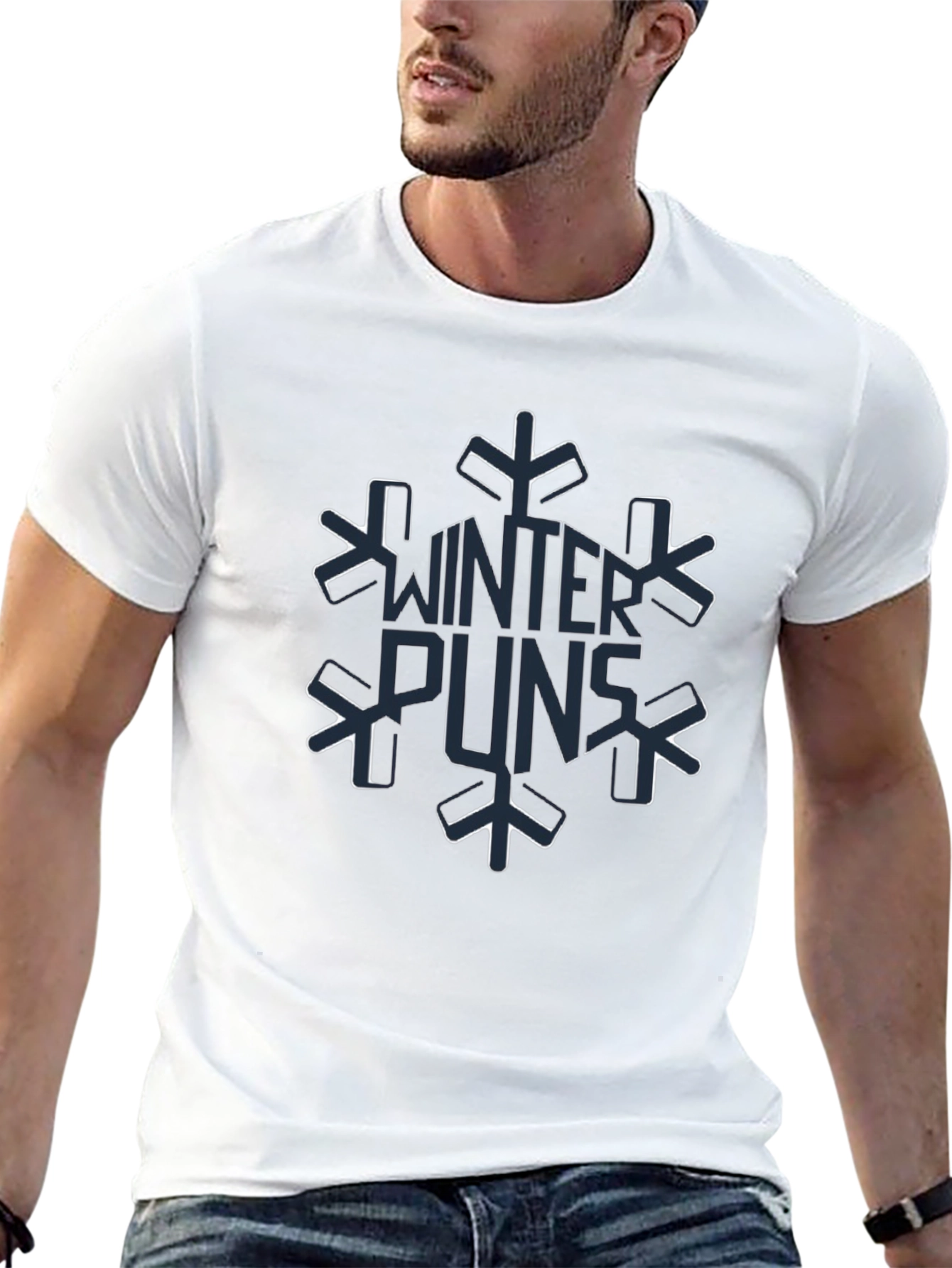 Winter Puns Snowflake Graphic Tee