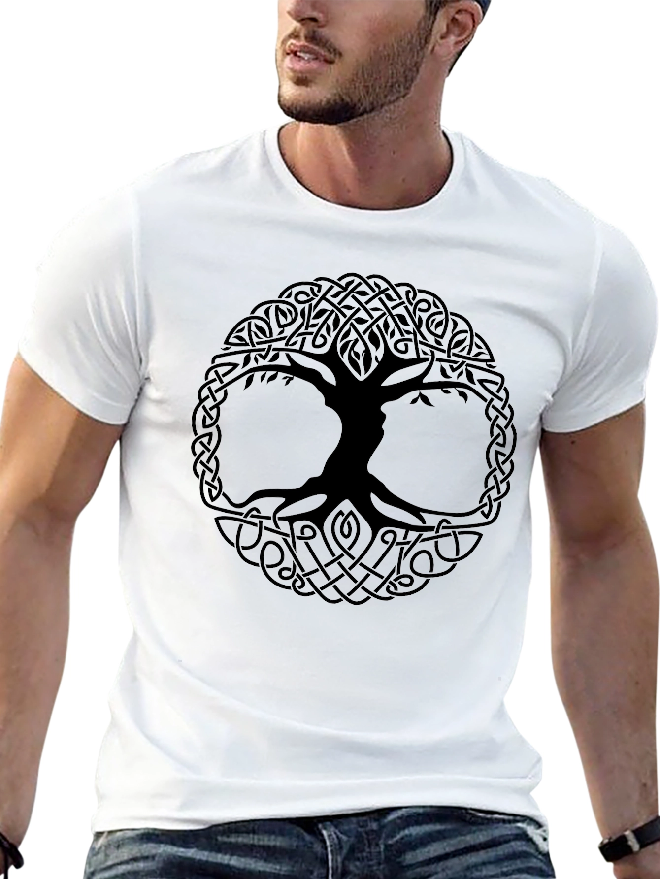 Celtic Tree of Life Black T-Shirt