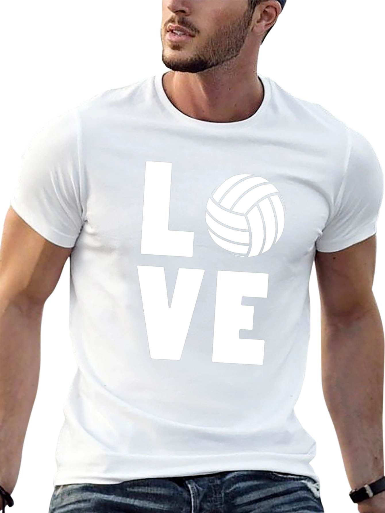 Love Volleyball Graphic Tee - Unisex Black T-Shirt