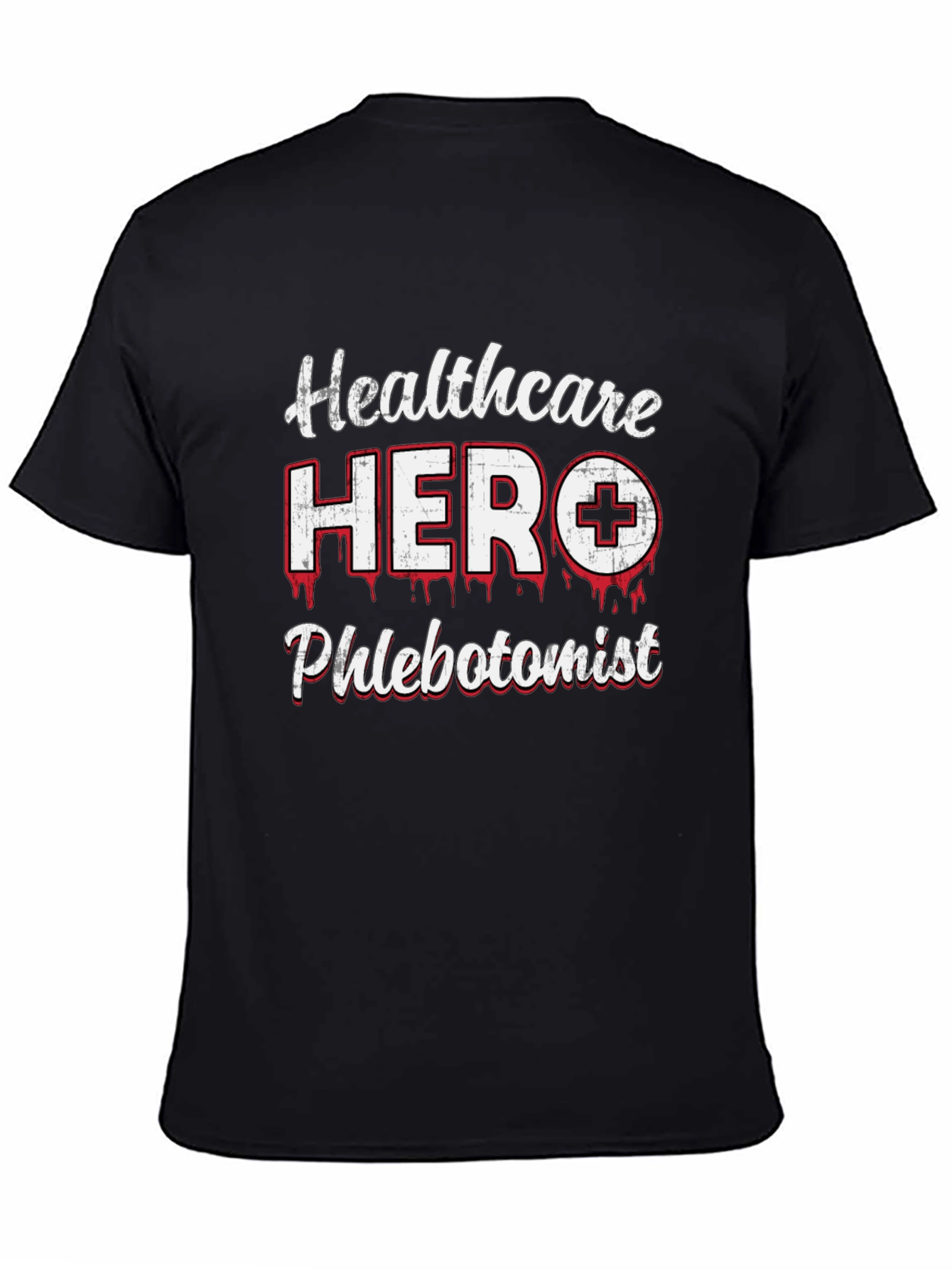 Healthcare Hero Phlebotomist Graphic T-Shirt