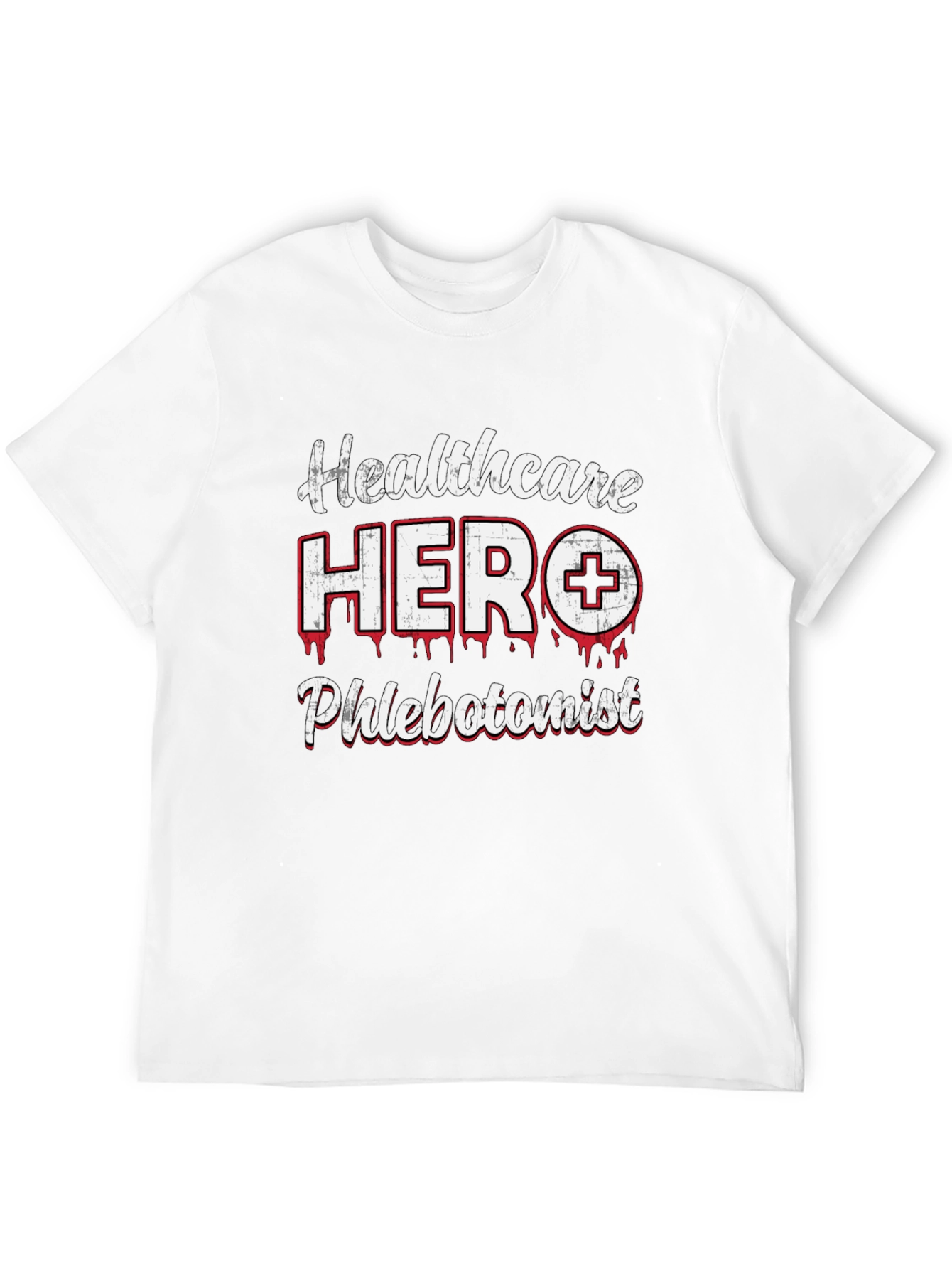 Healthcare Hero Phlebotomist Graphic T-Shirt
