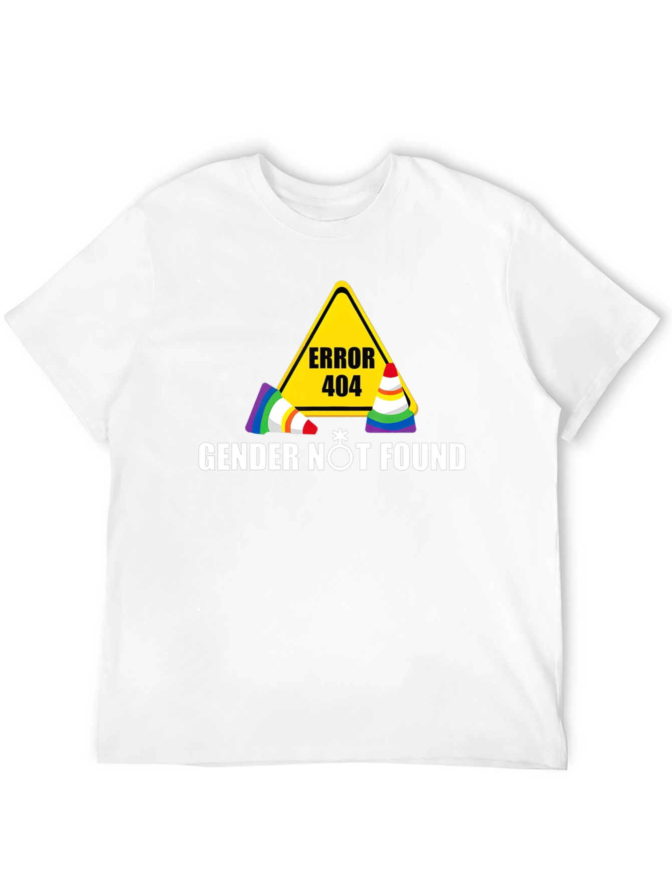 Error 404 Gender Not Found Black T-Shirt