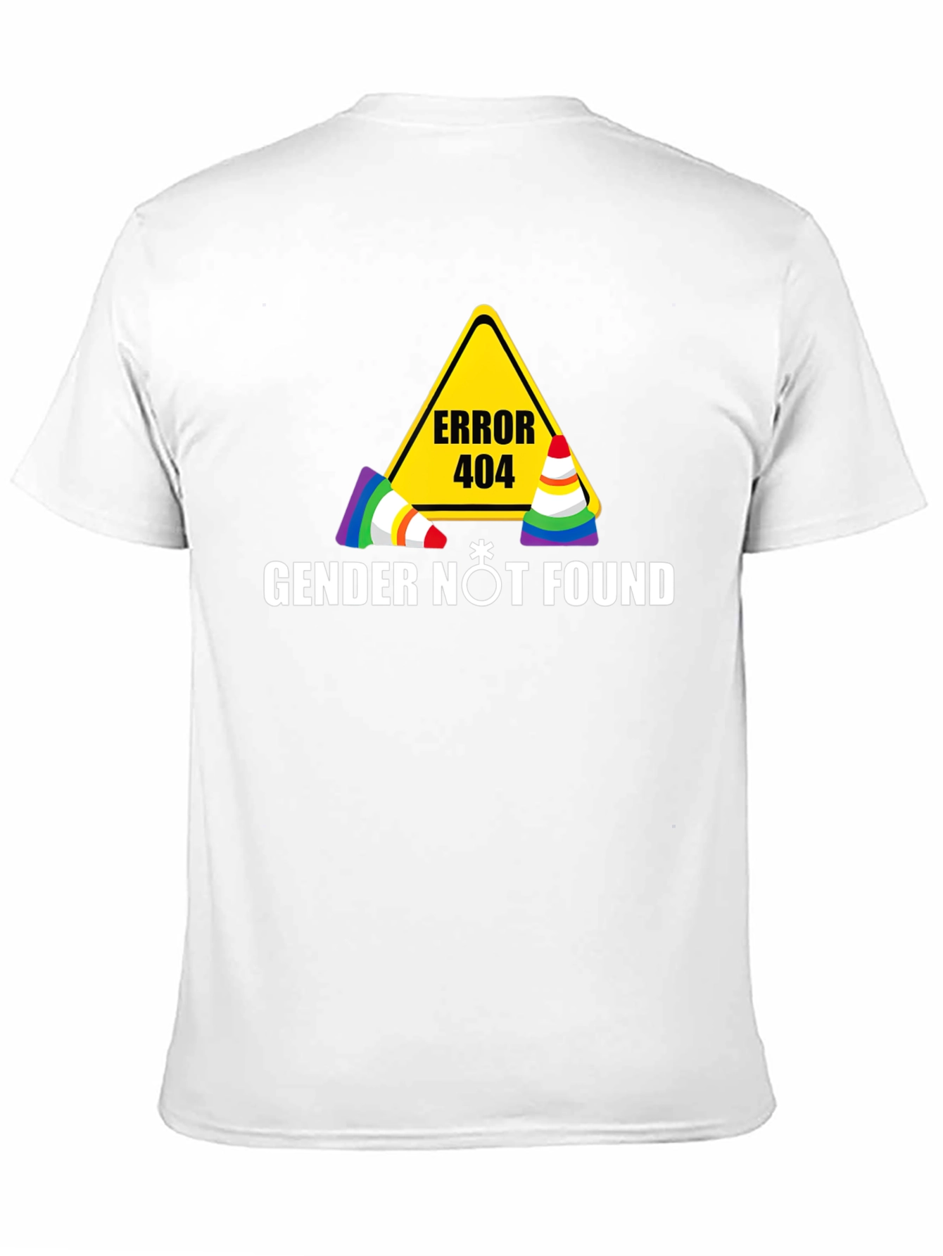 Error 404 Gender Not Found Black T-Shirt