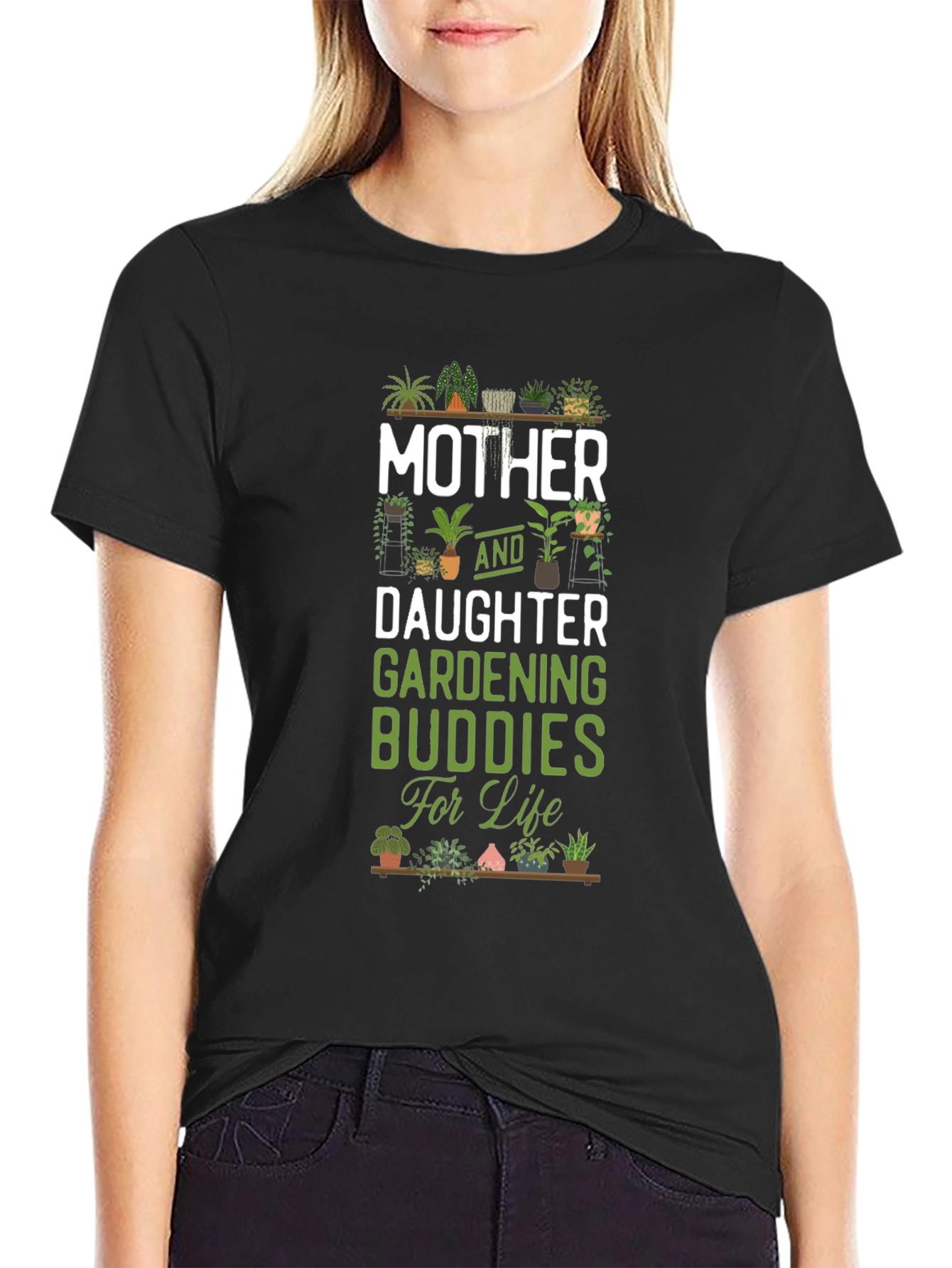 Mother and Daughter Gardening Buddies T-Shirt