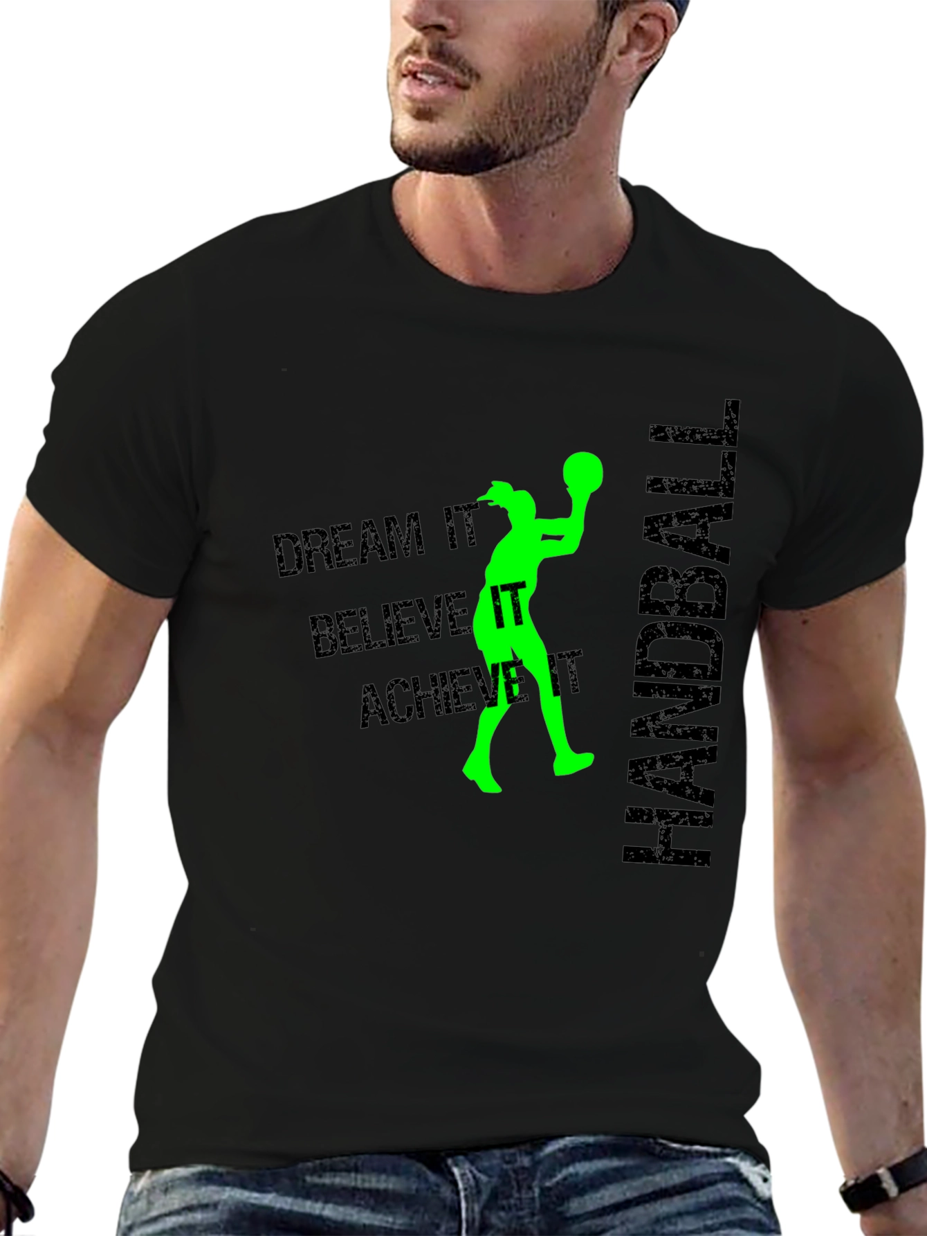 Handball Player Dream Achieve Graphic T-Shirt