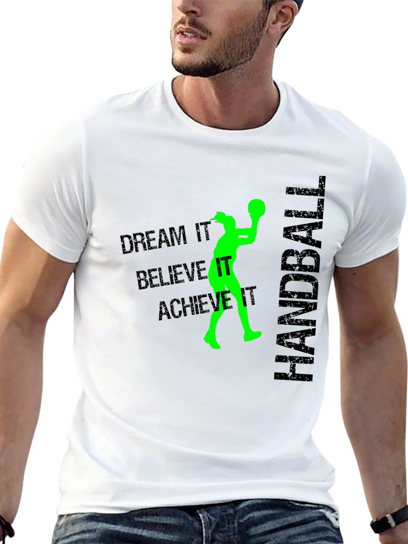Handball Player Dream Achieve Graphic T-Shirt