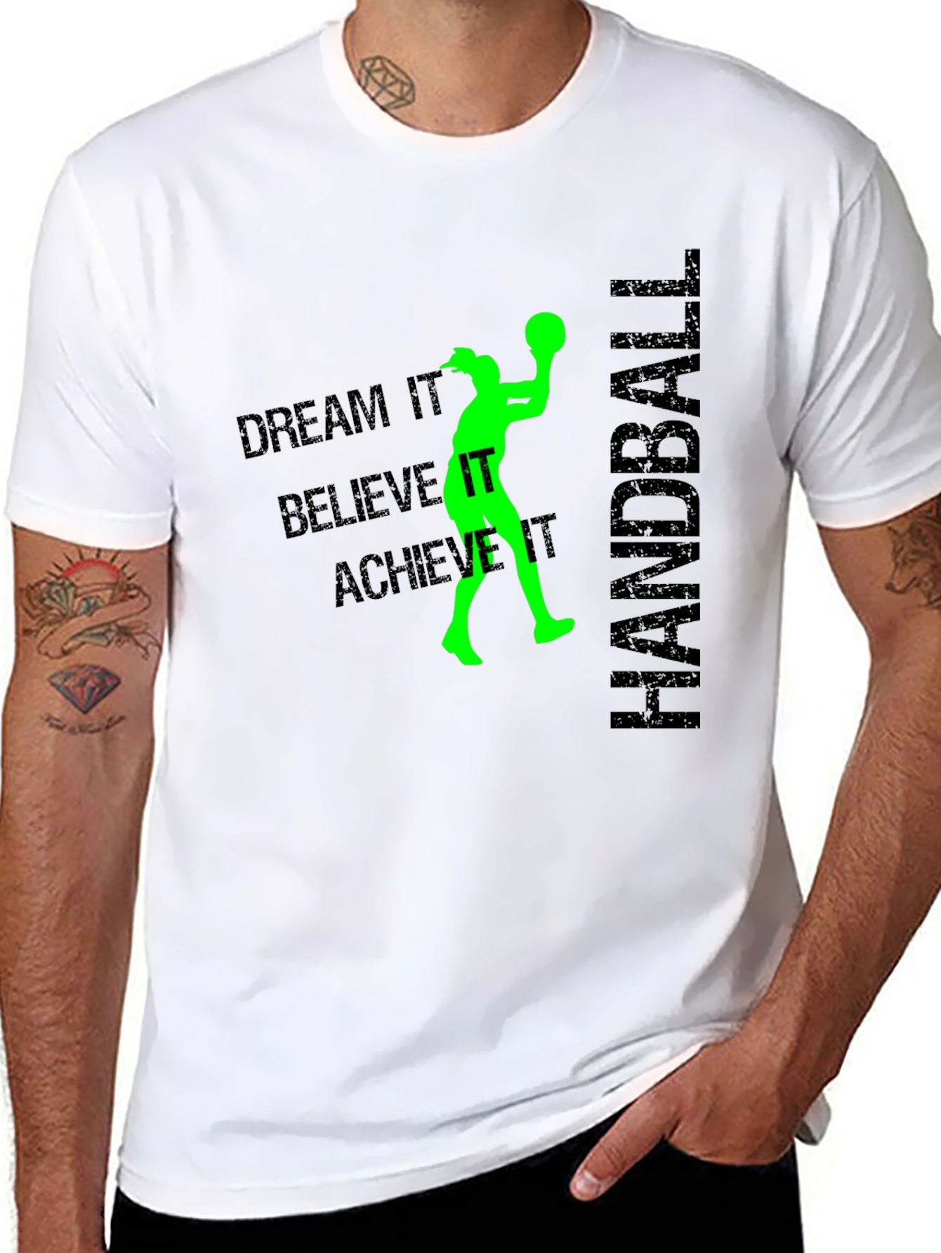 Handball Player Dream Achieve Graphic T-Shirt