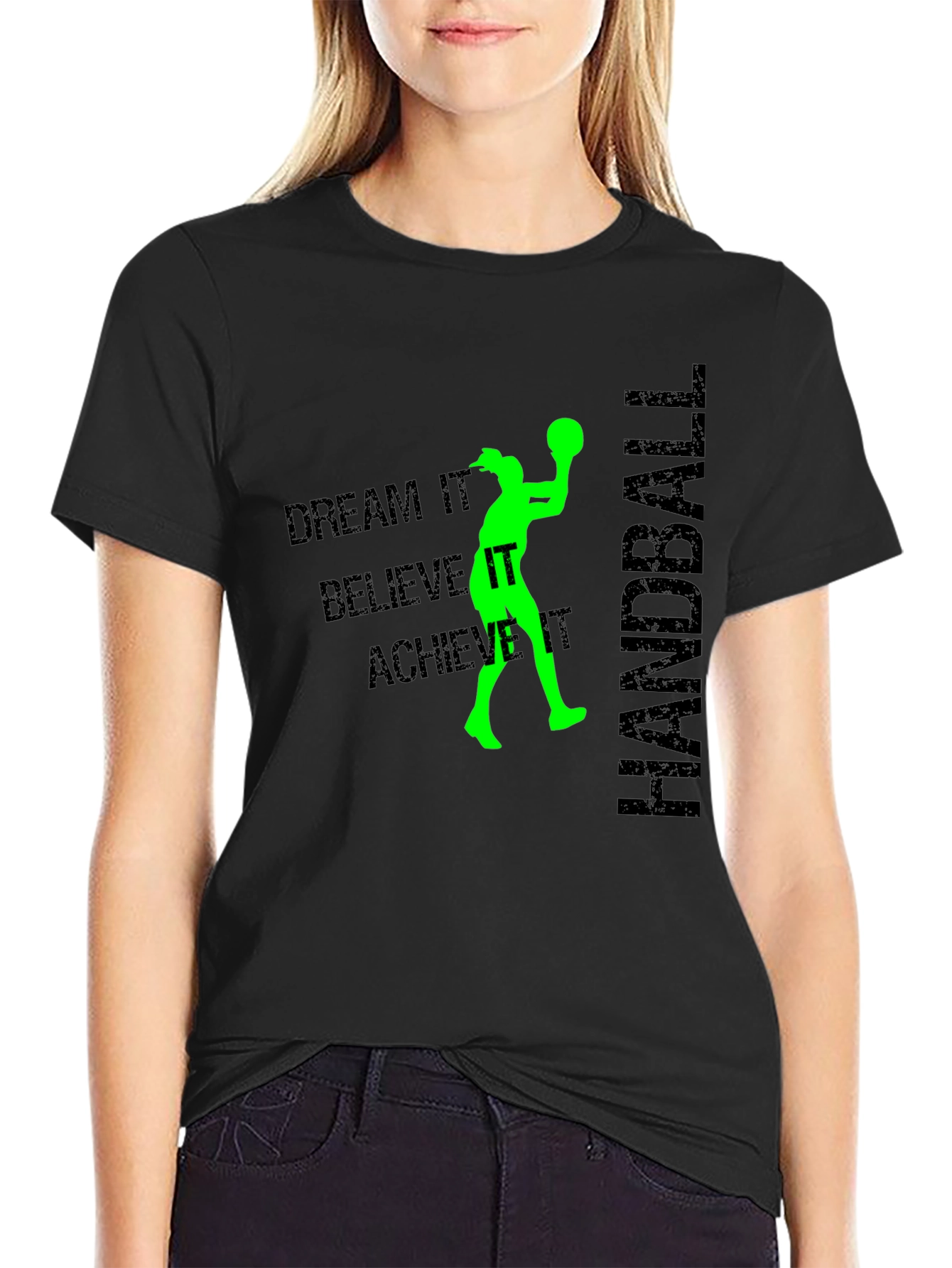 Handball Player Dream Achieve Graphic T-Shirt