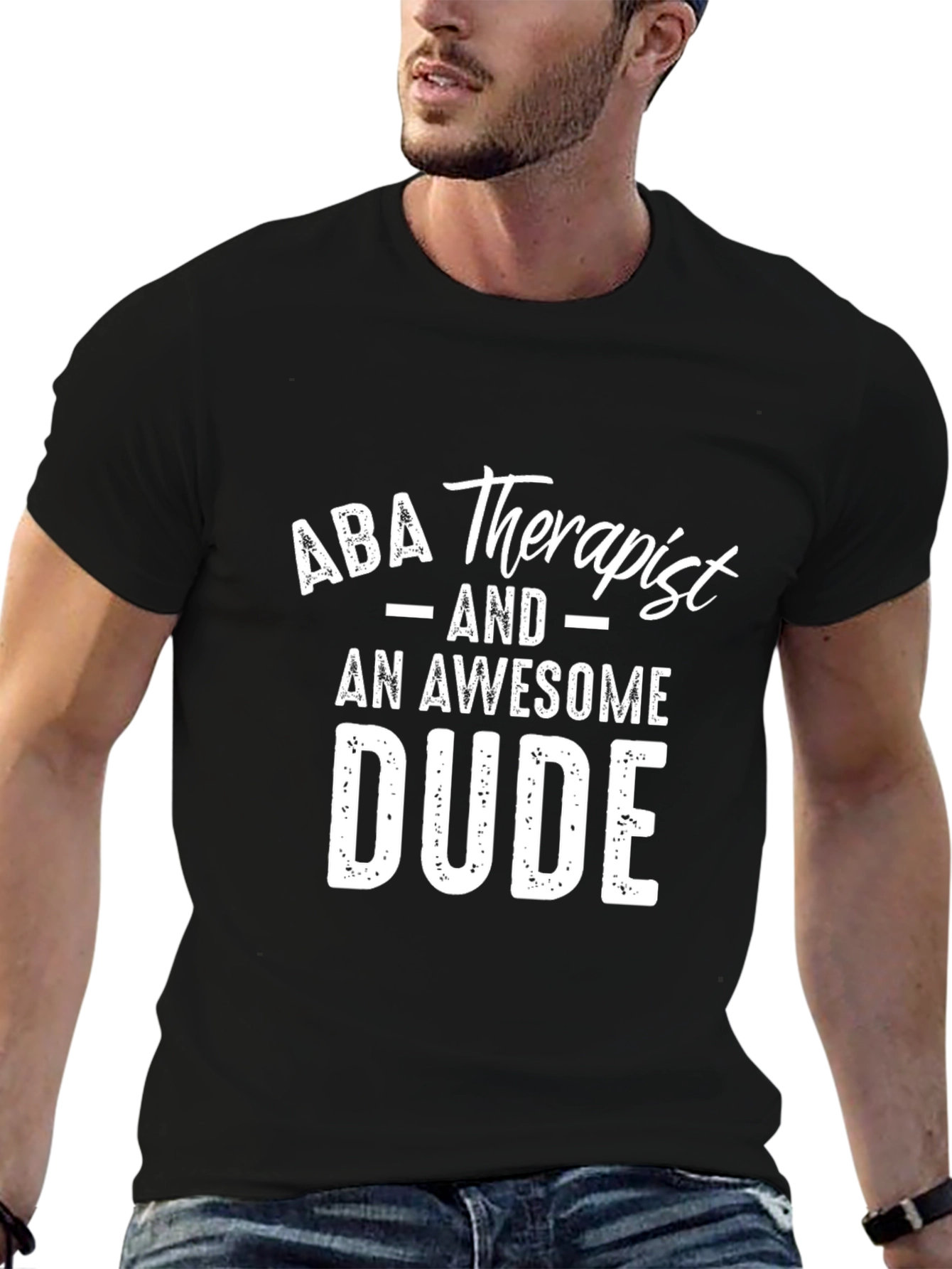 ABA Therapist Awesome Dude Graphic Tee