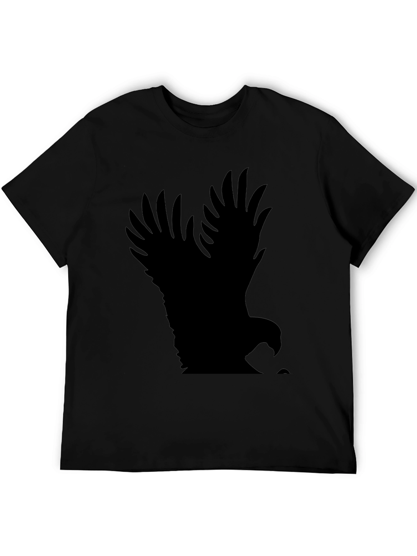 Mens Black Eagle Graphic Tee