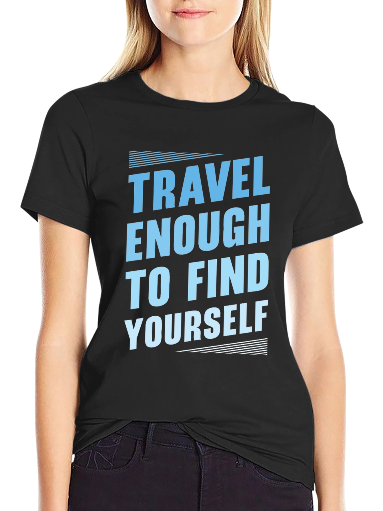 Travel to Find Yourself T-Shirt - Black