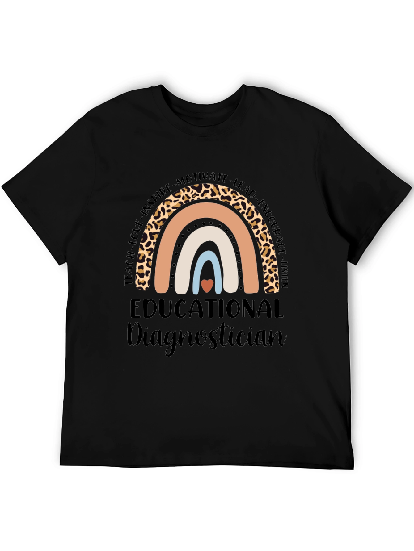 Educational Diagnostician Rainbow Graphic Tee