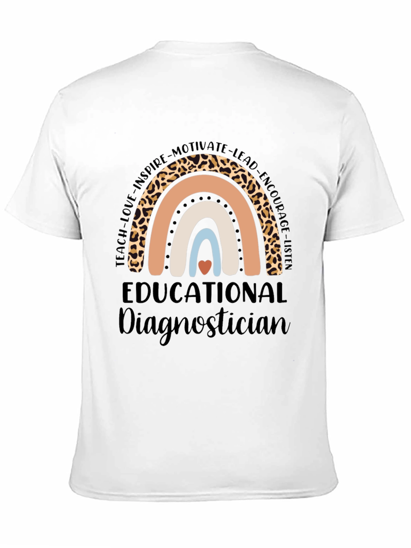 Educational Diagnostician Rainbow Graphic Tee