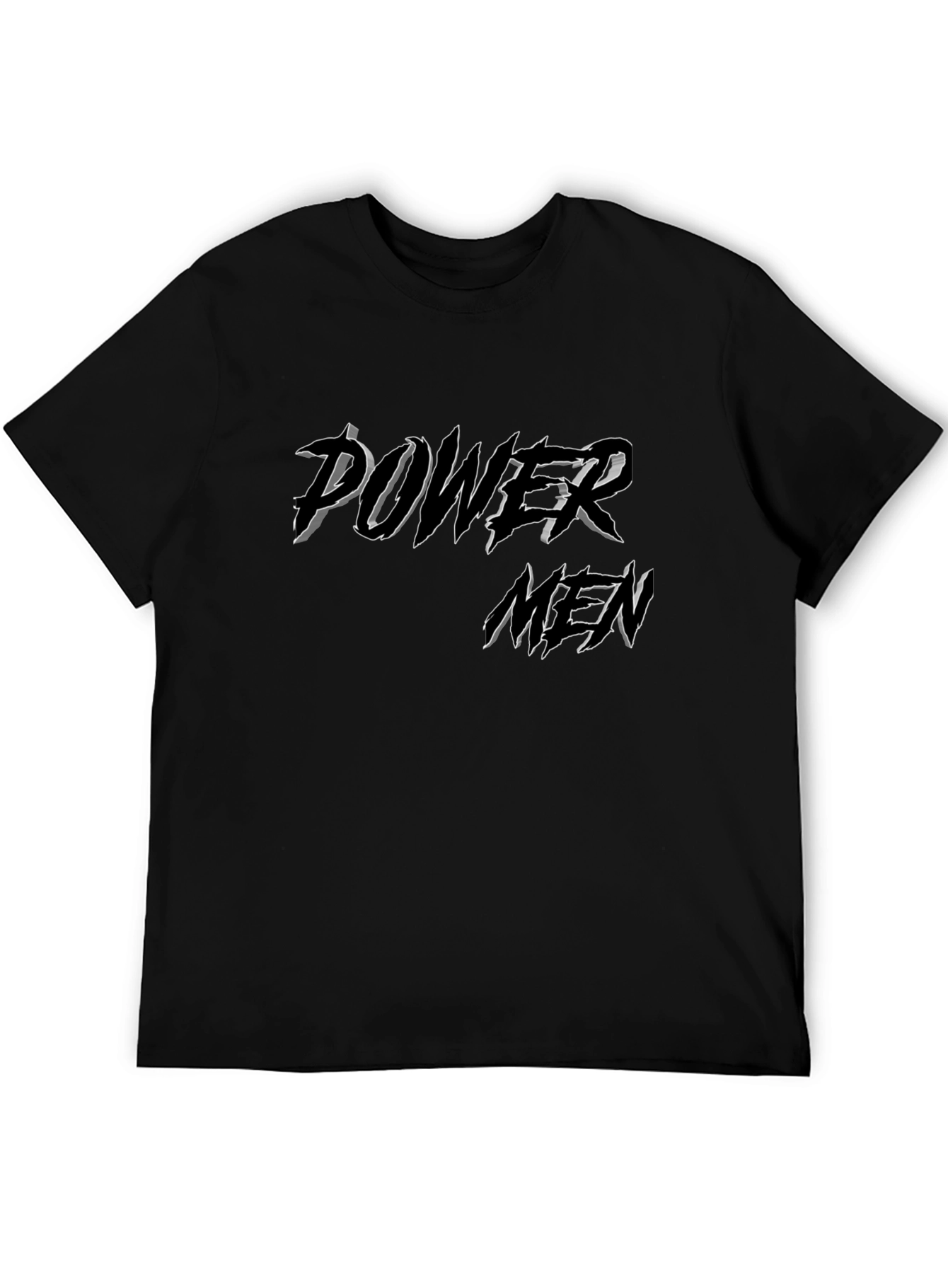 Power Men Black Graphic T-Shirt